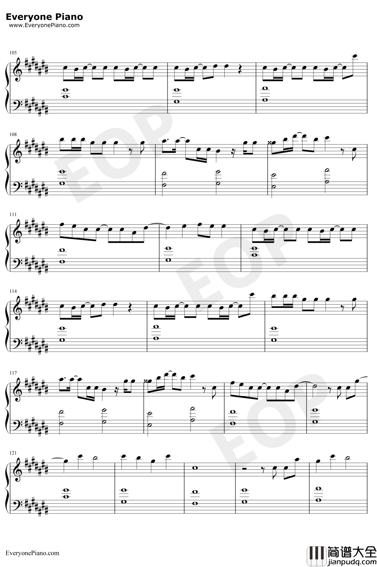 シンクロニシティ钢琴谱_乃木坂46