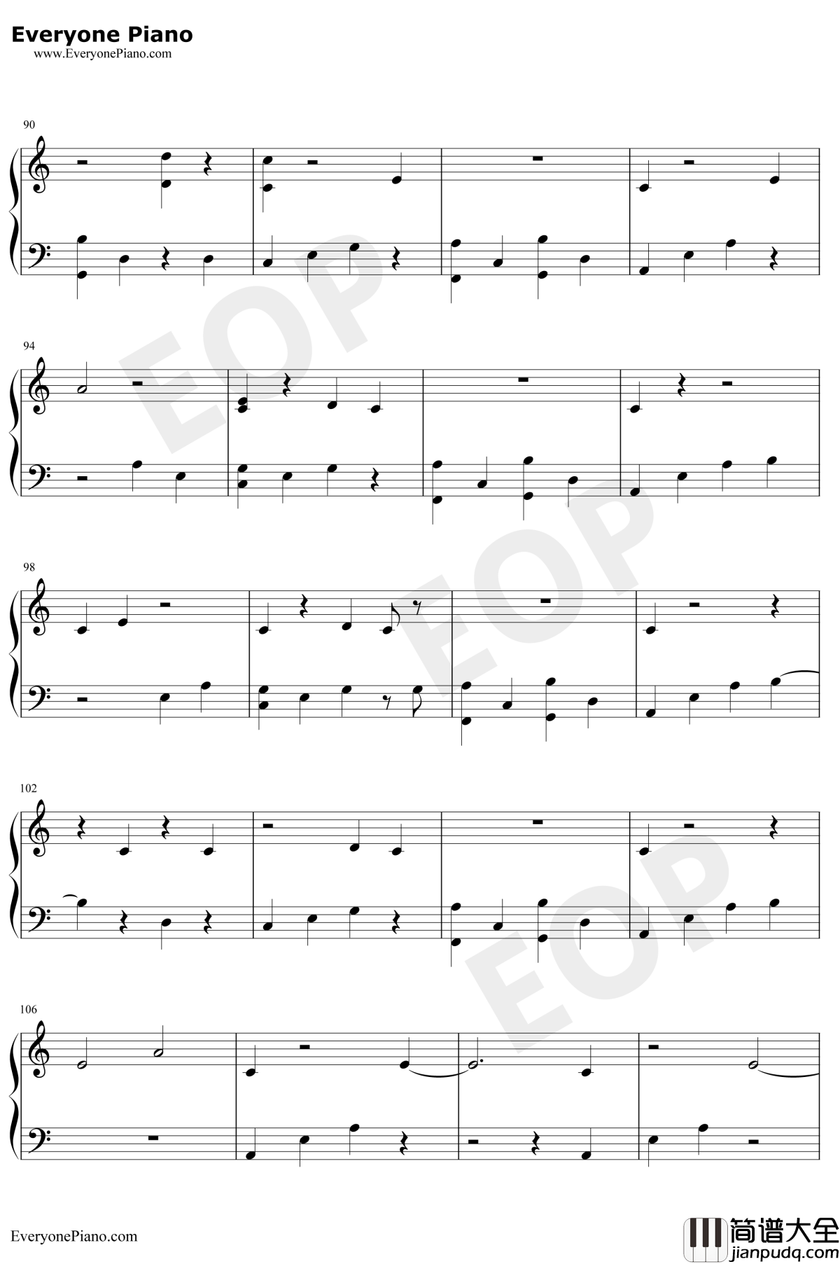 I_Would_Die_for_You钢琴谱_Miley_Cyrus