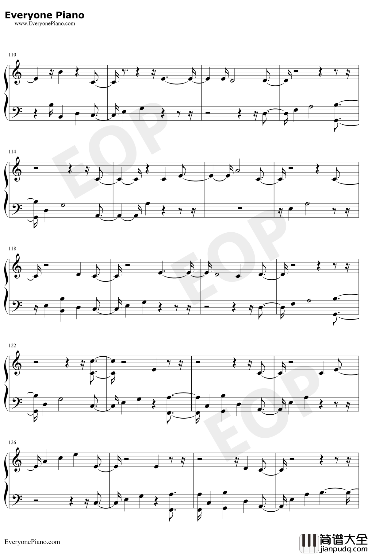 I_Would_Die_for_You钢琴谱_Miley_Cyrus