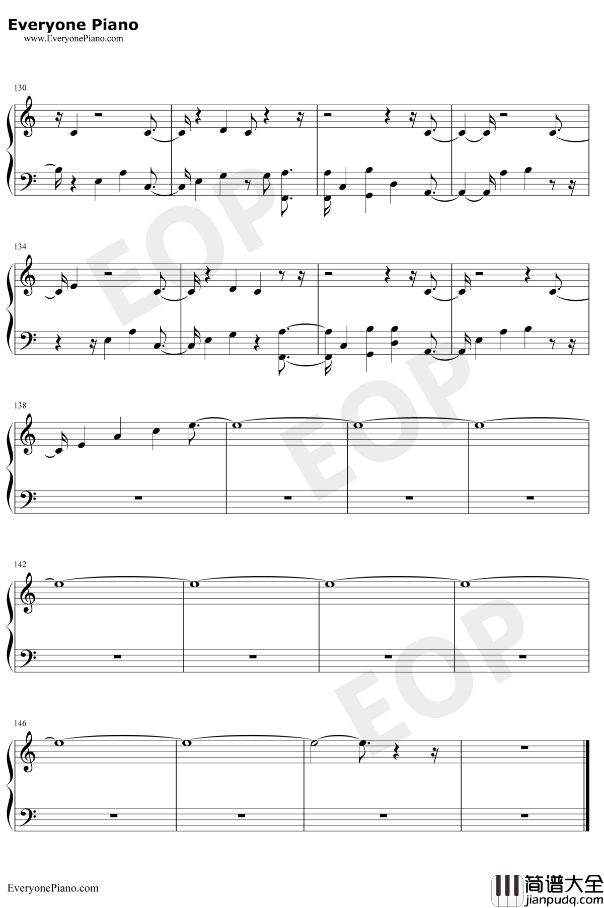 I_Would_Die_for_You钢琴谱_Miley_Cyrus