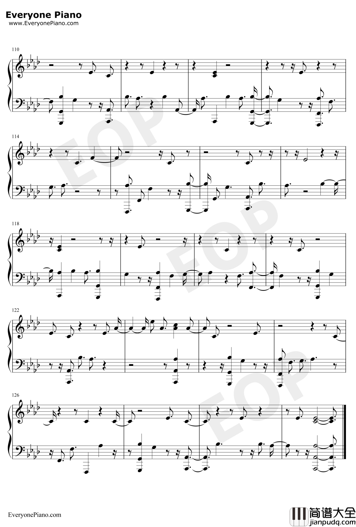 DearLover钢琴谱_LittleMix_LittleMix