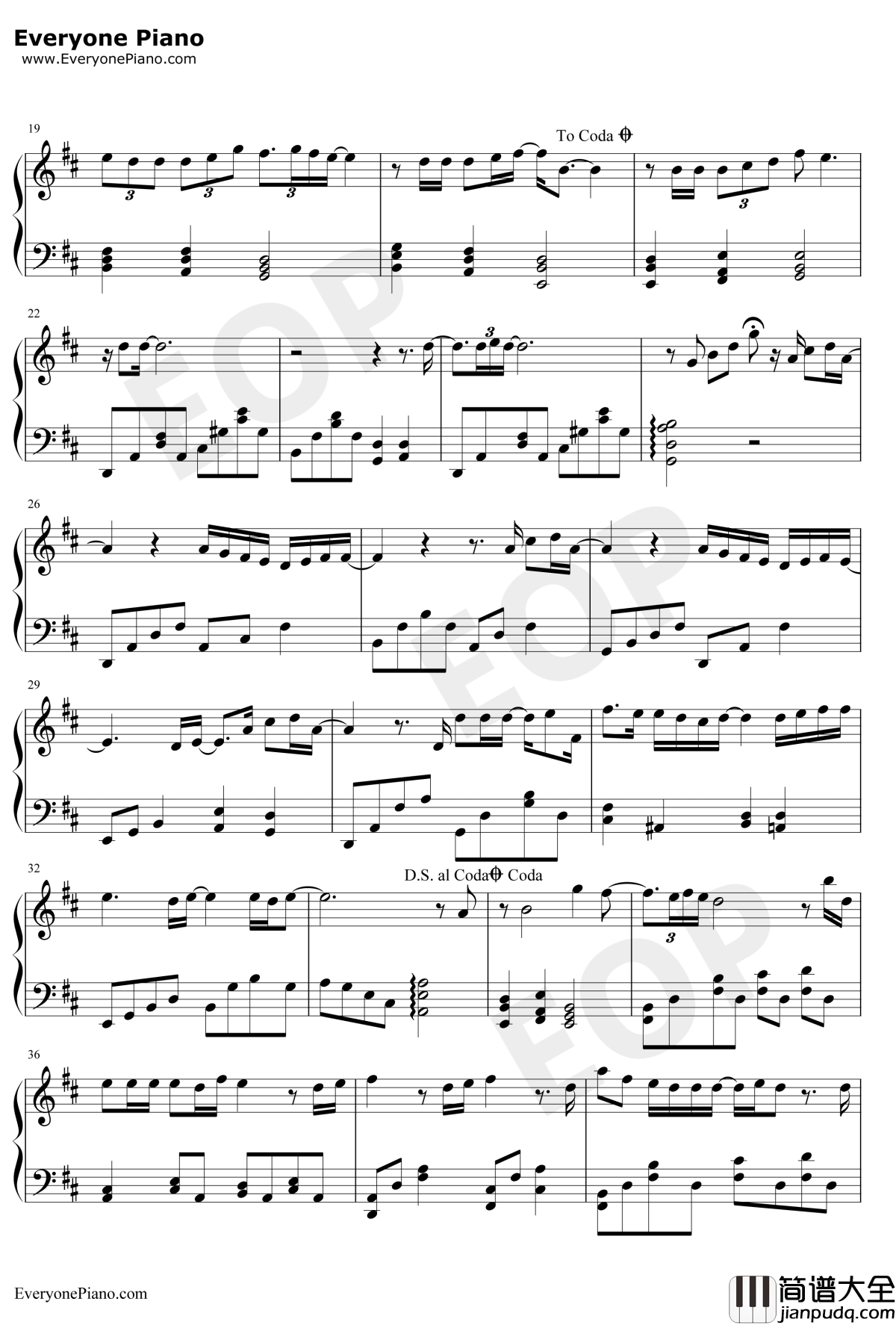 It's_You钢琴谱_郑世云