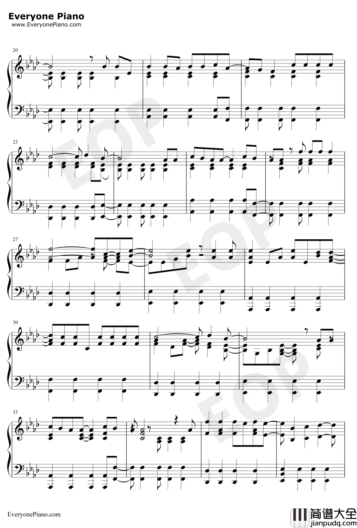 VivalaVida钢琴谱_ColdPlay_ColdPlay