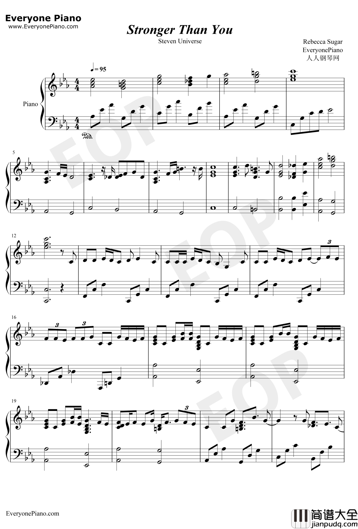 Stronger_Than_You钢琴谱_Estelle