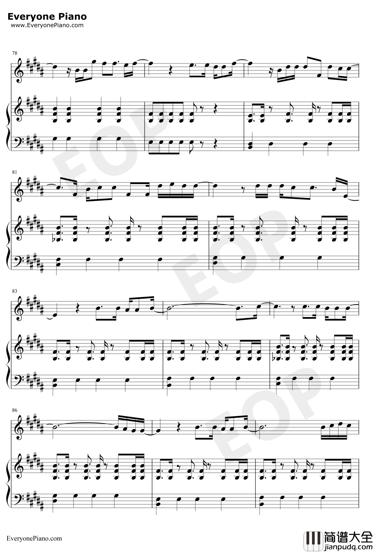 You_Will_Be_Found钢琴谱_Benj_Pasek_亲爱的埃文汉森OST