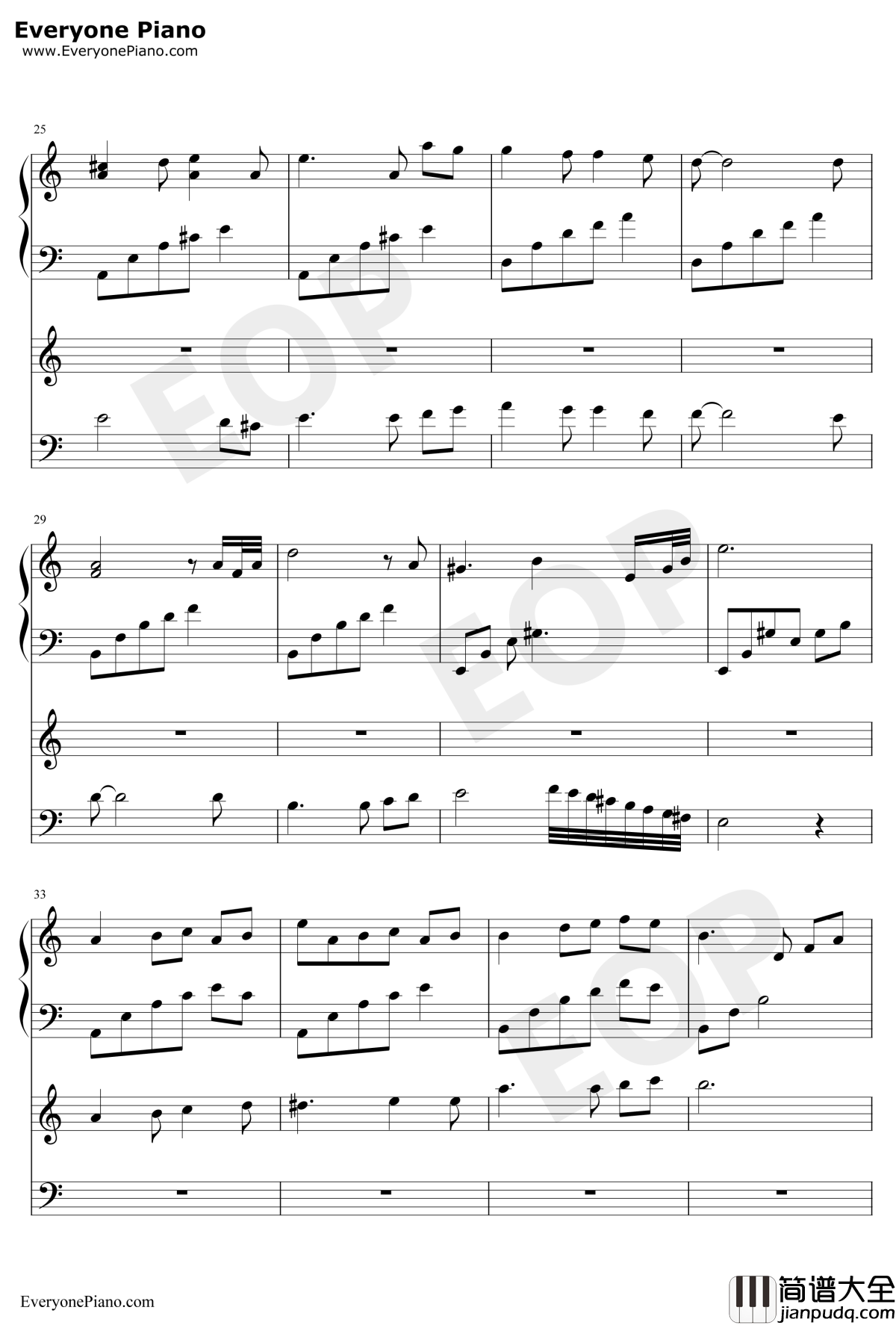 隐没的天使钢琴谱_石进_夜的钢琴曲IV