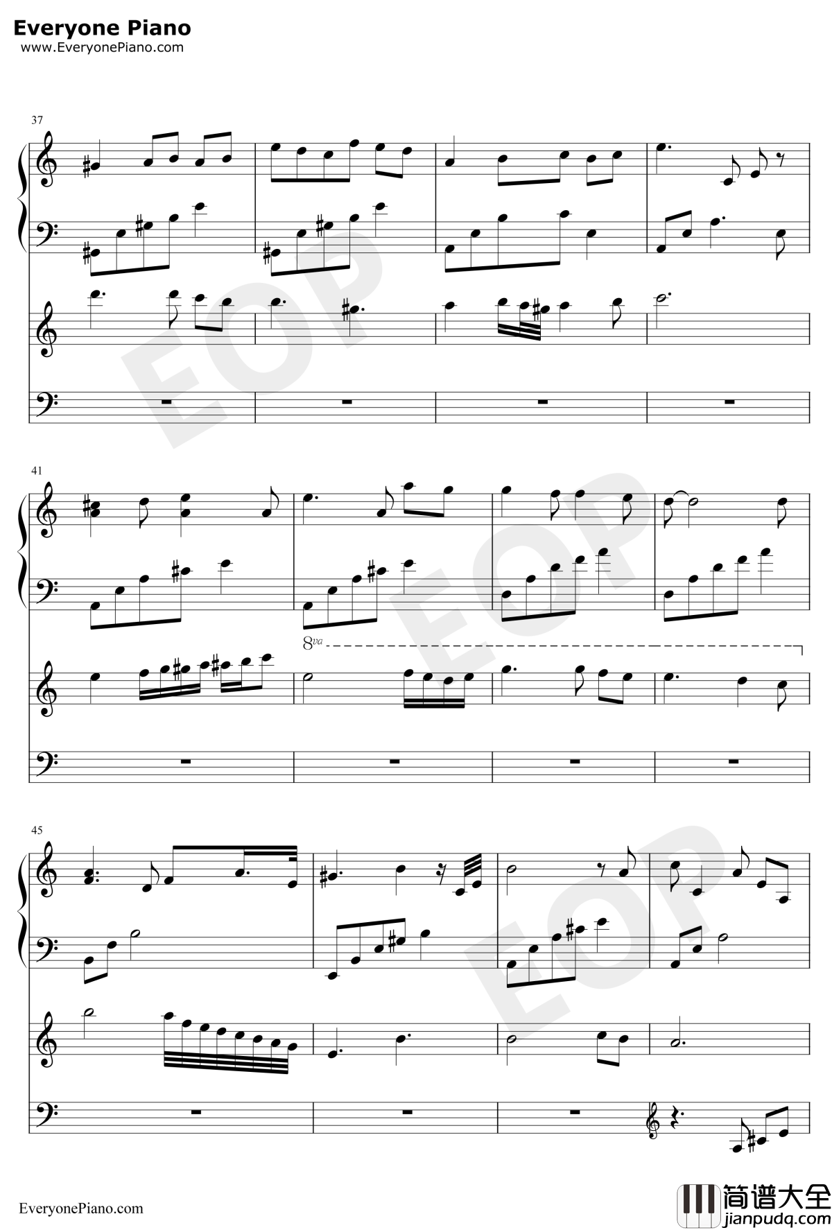 隐没的天使钢琴谱_石进_夜的钢琴曲IV