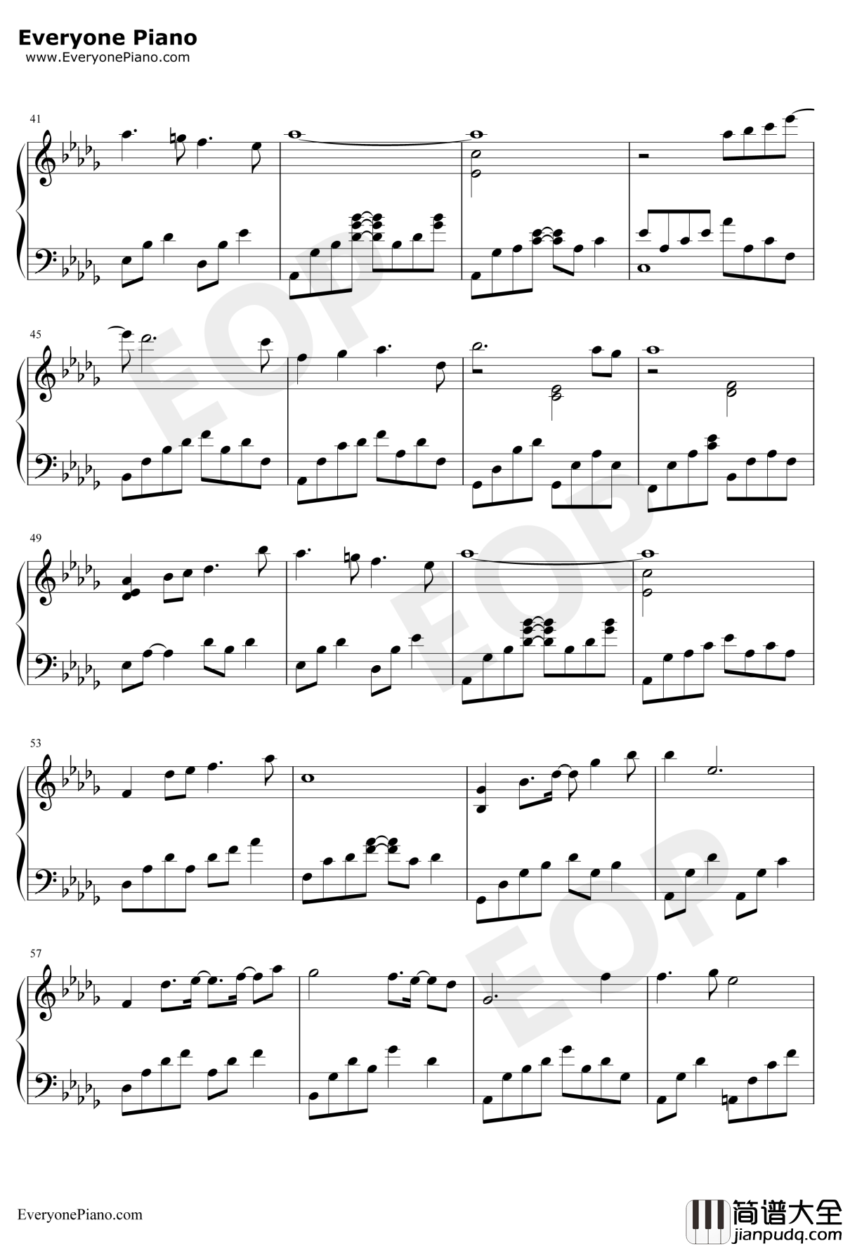 Pastel_Reflections钢琴谱_Kevin_Kern_浮光掠影