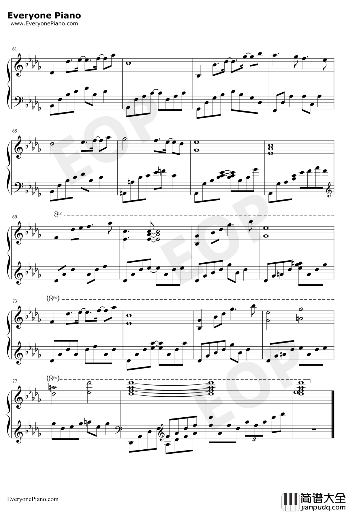 Pastel_Reflections钢琴谱_Kevin_Kern_浮光掠影