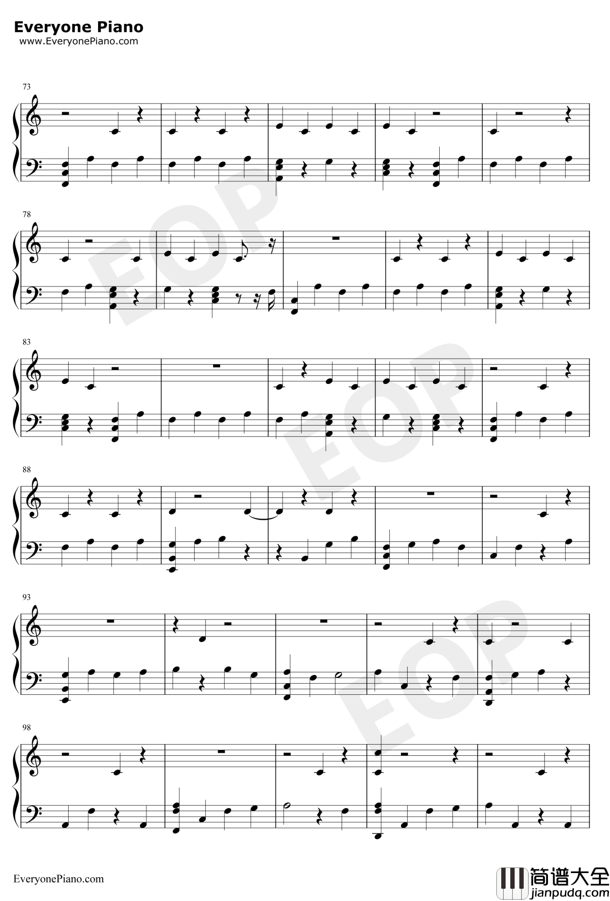 Hostage钢琴谱_Billie_Eilish