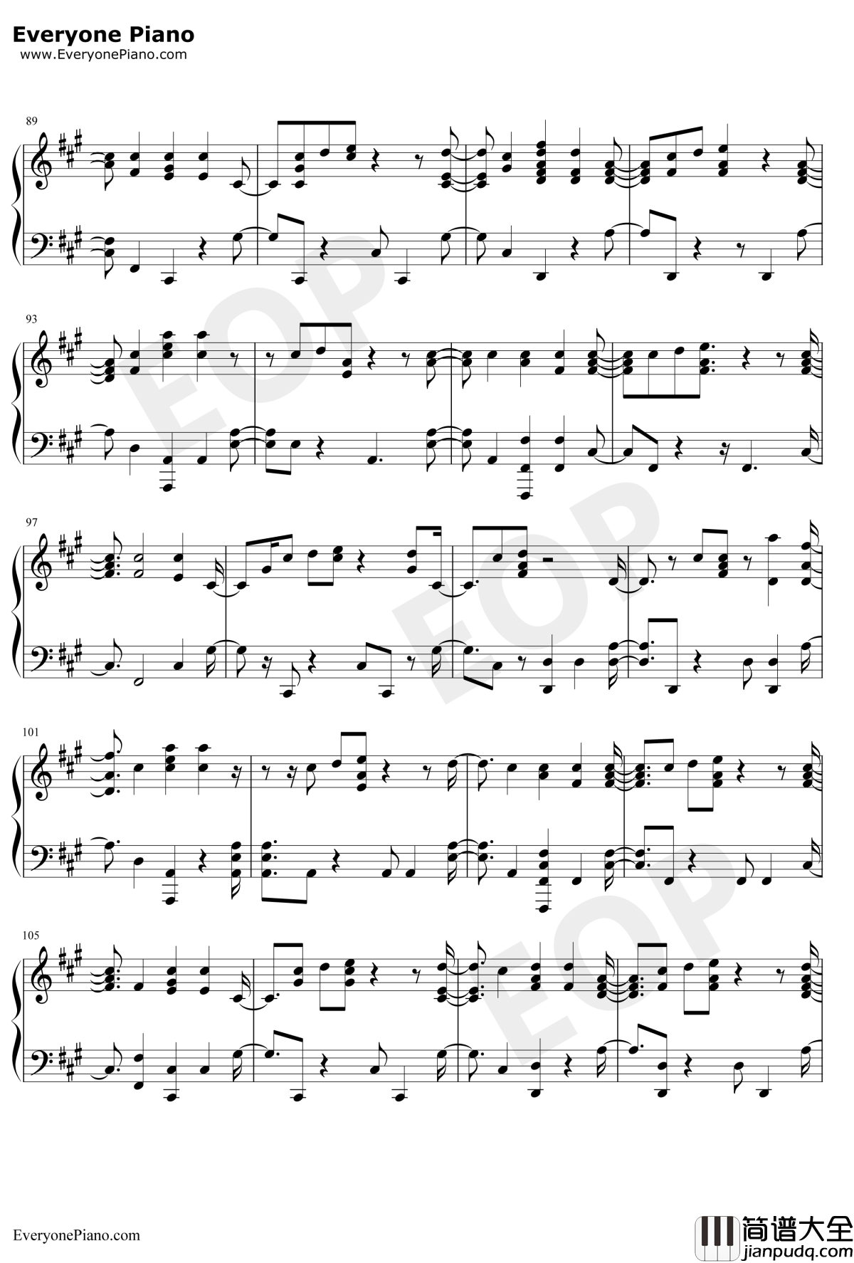 I'm_Still_Here钢琴谱_Sia