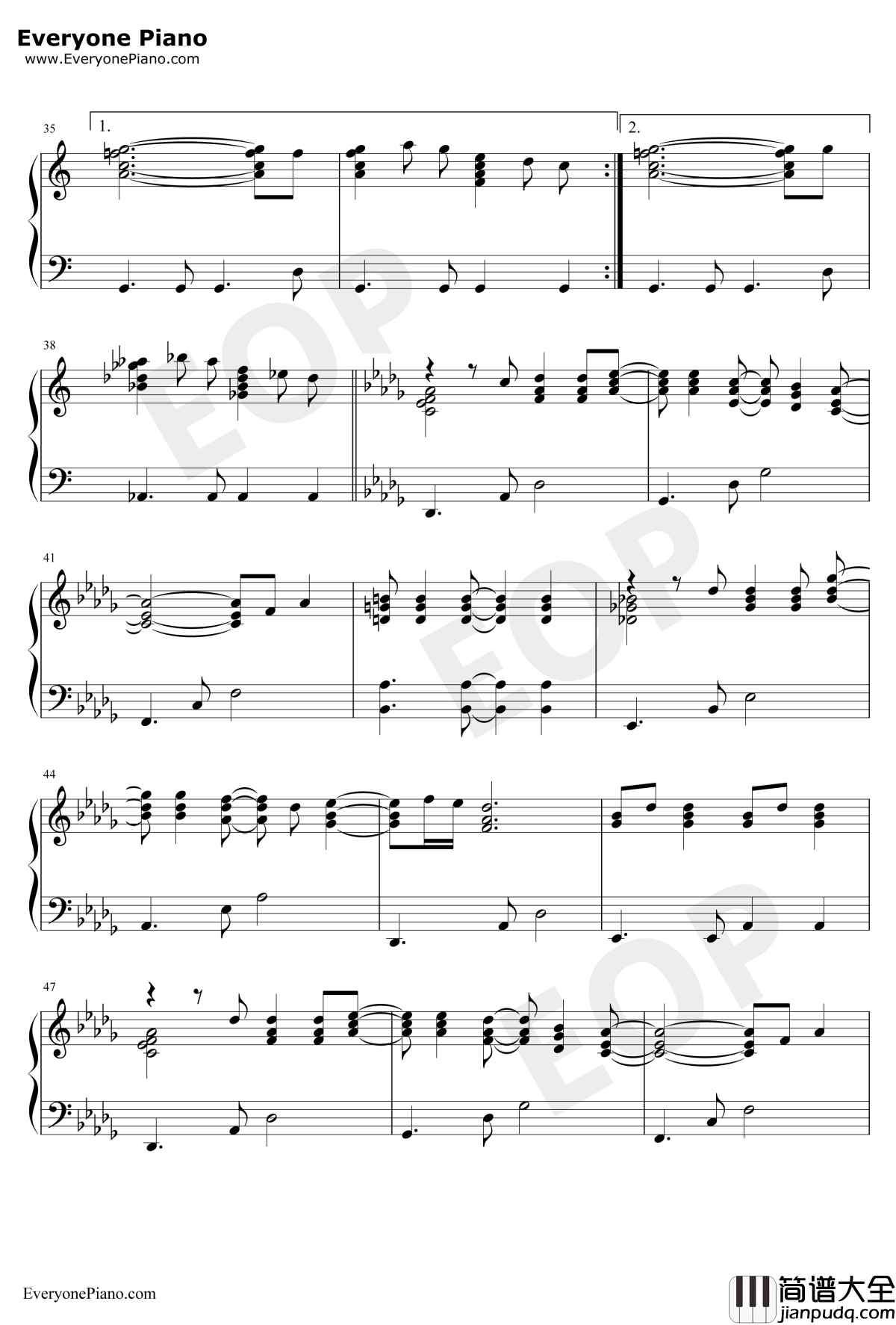 You_Are_The_Sunshine_Of_My_Life钢琴谱_Stevie_Wonder