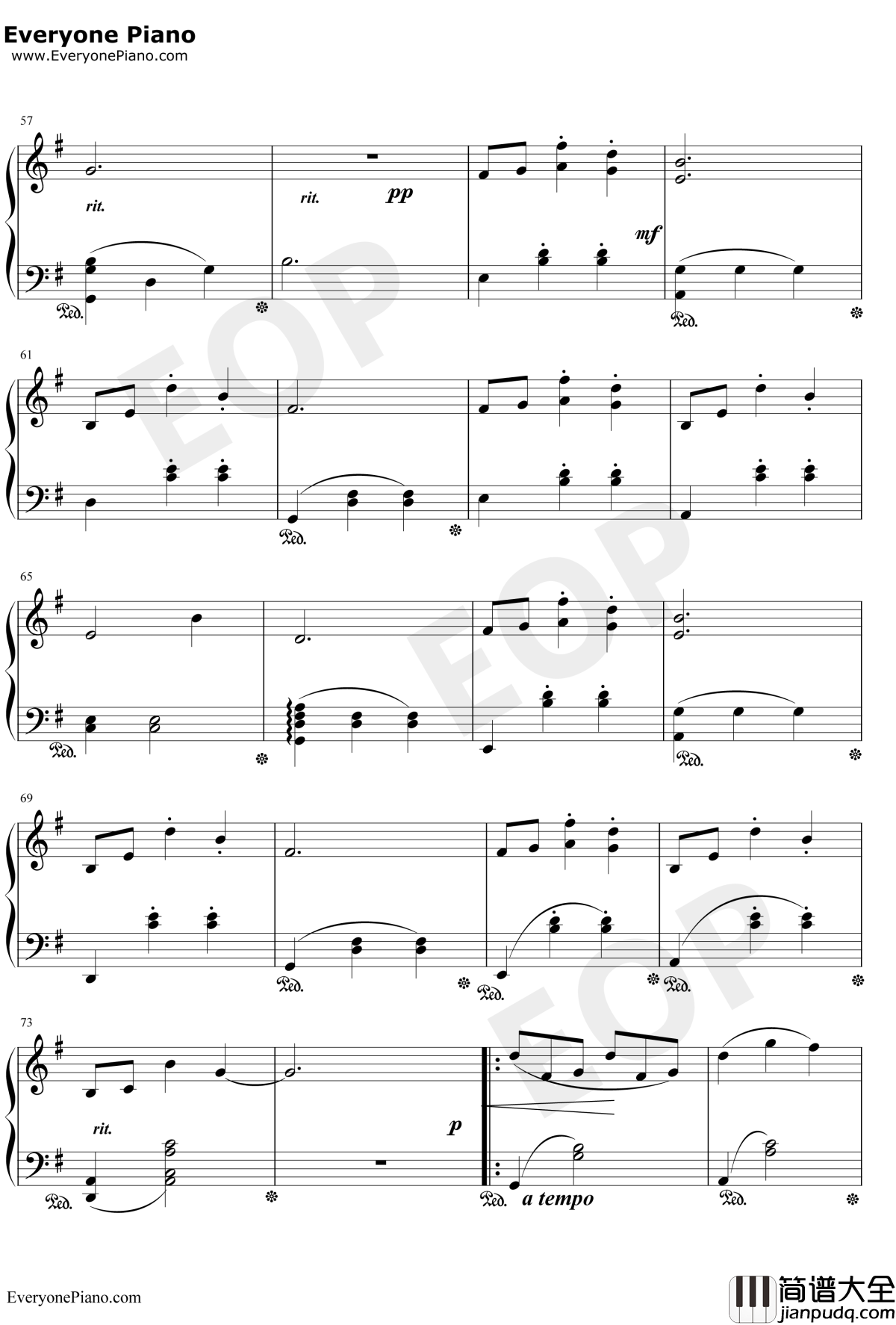 水面のワルツ钢琴谱_西村由纪江