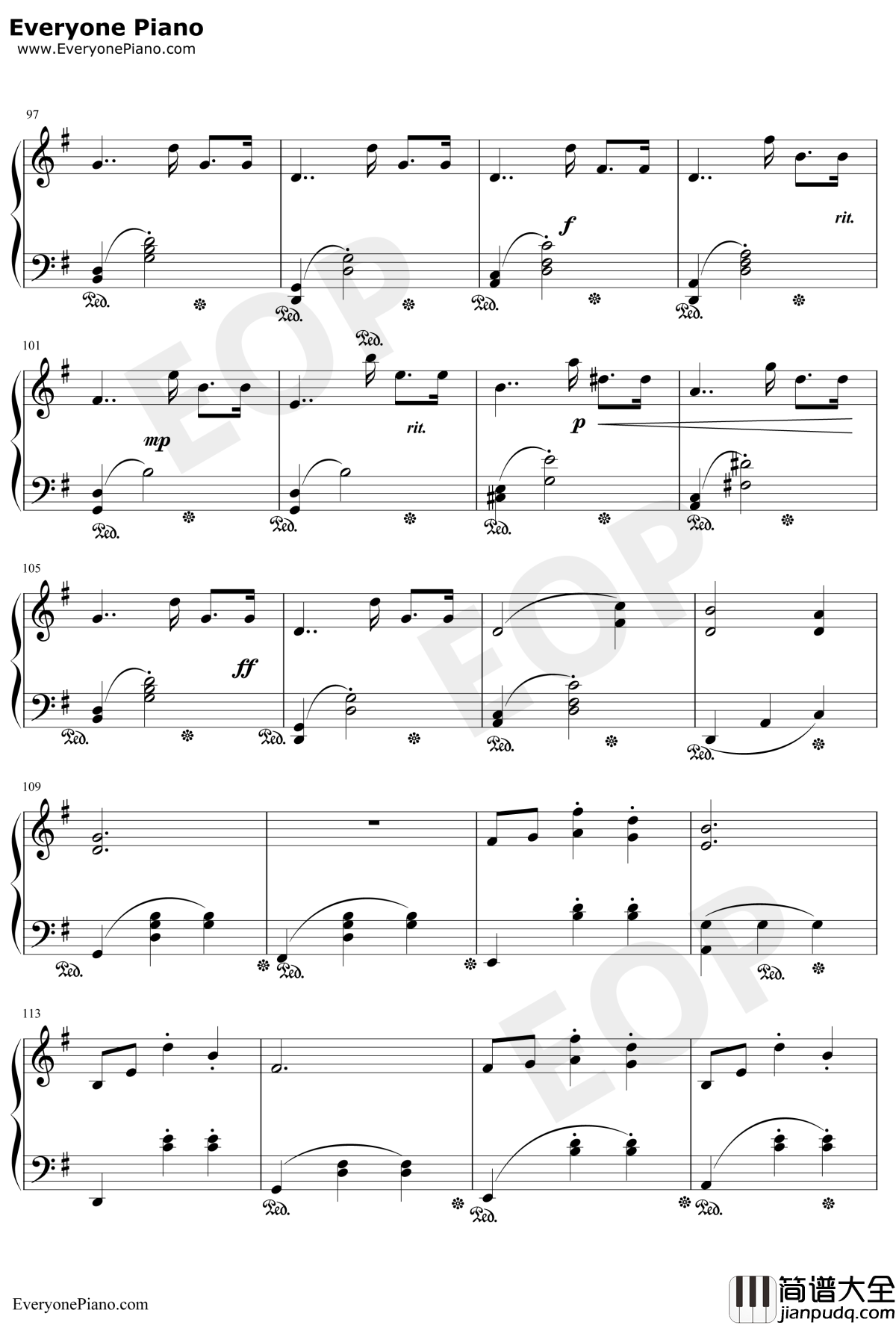 水面のワルツ钢琴谱_西村由纪江