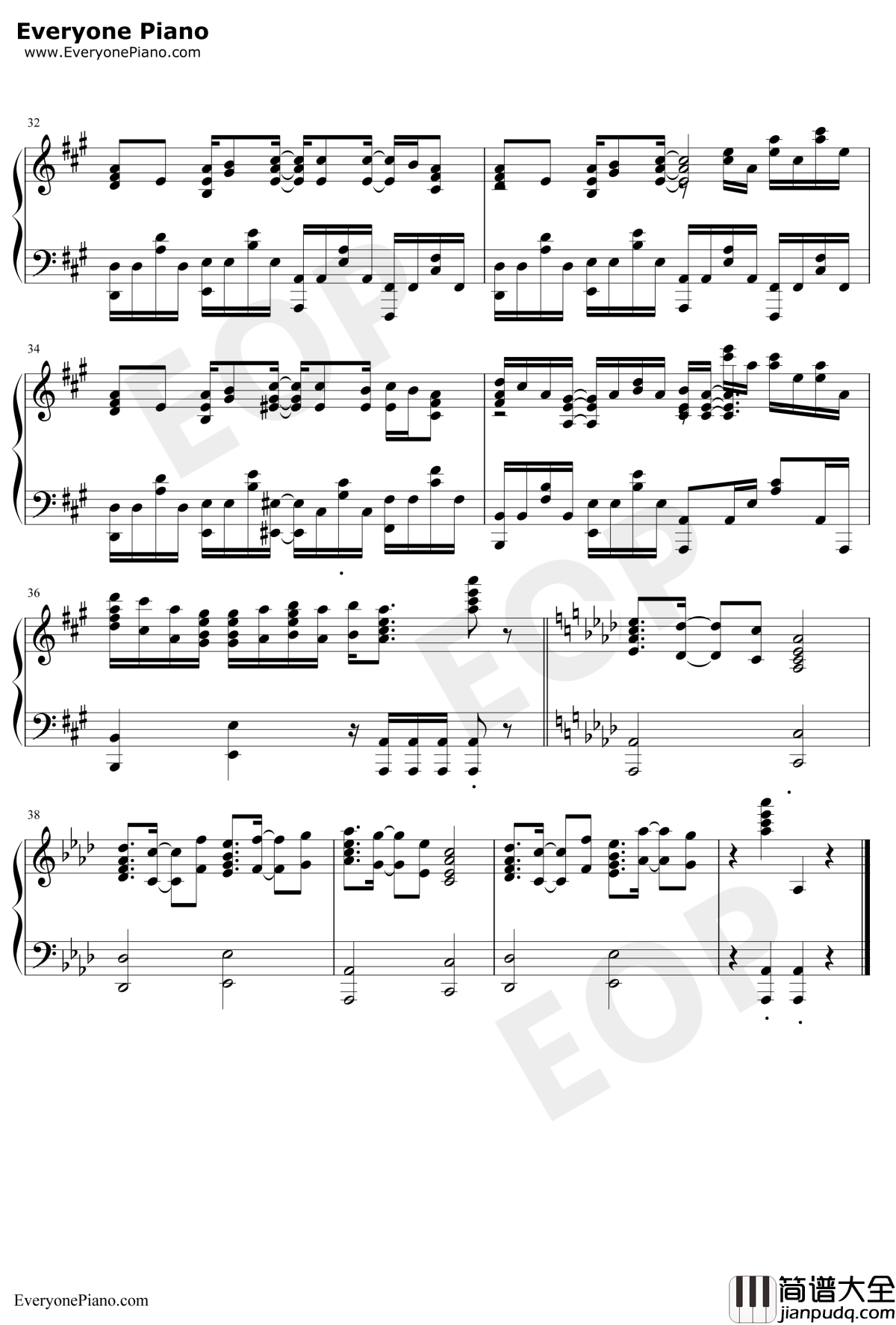 ススメ→トゥモロウ钢琴谱_河田贵央_Lovelive插曲