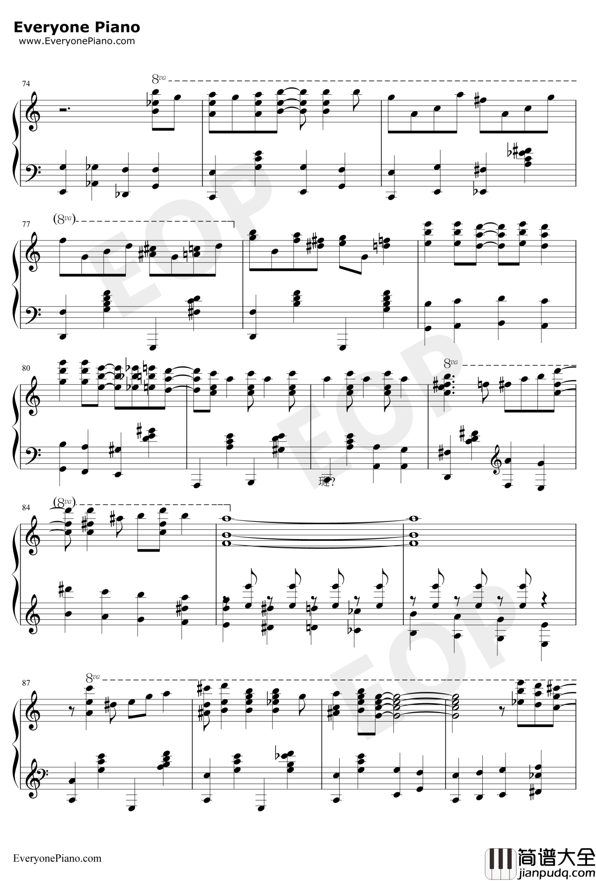 Chinatown_My_Chinatown钢琴谱_Jean_Schwartz