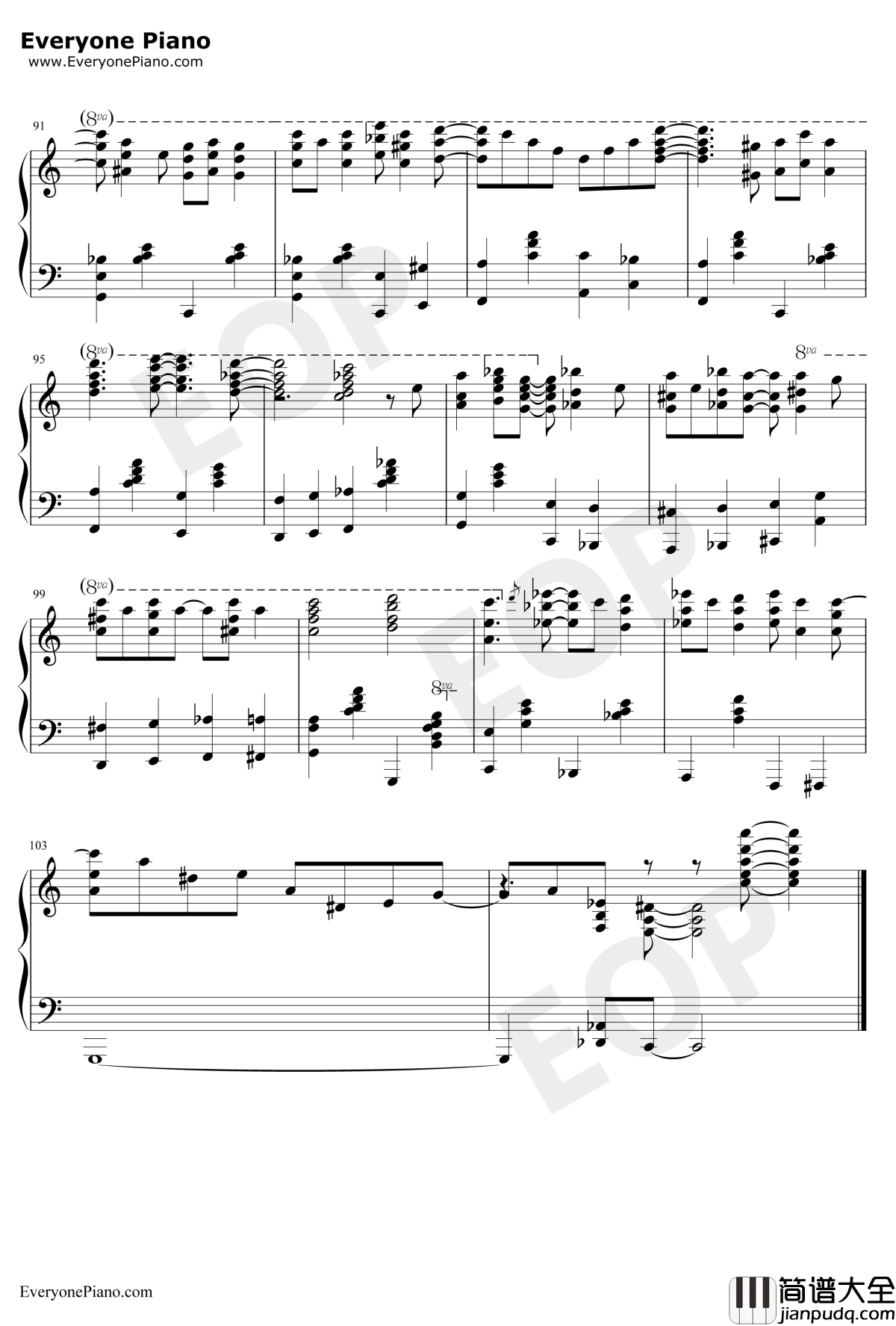 Chinatown_My_Chinatown钢琴谱_Jean_Schwartz