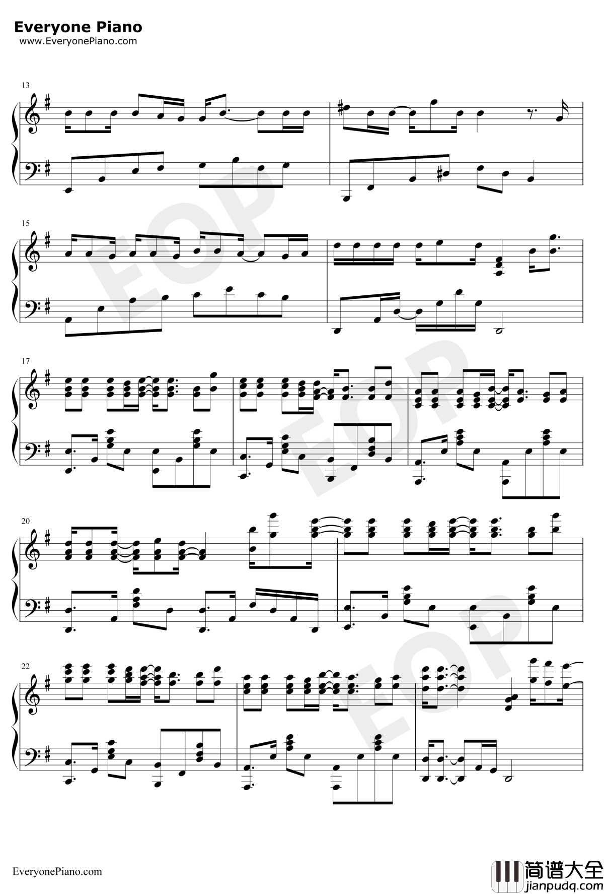 冷酷到底钢琴谱_羽泉