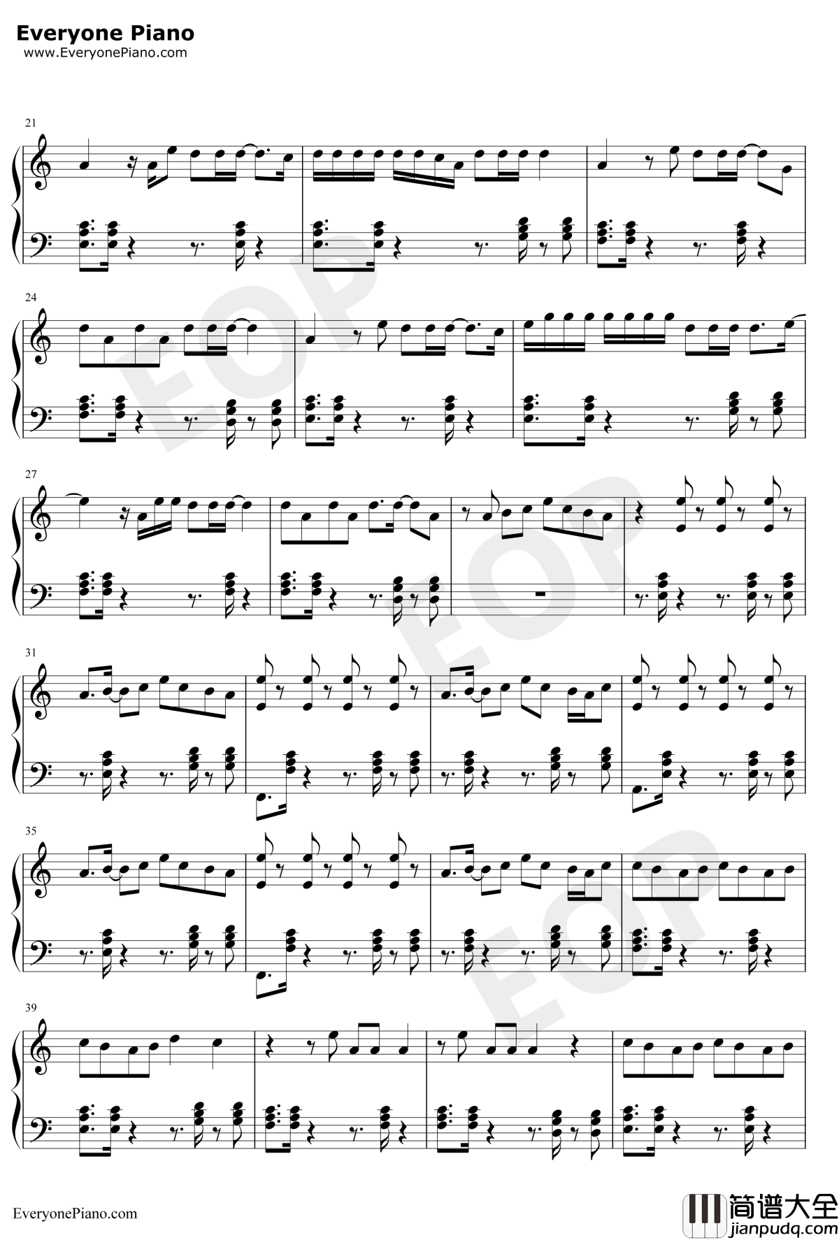 New_Rules钢琴谱_Dua_Lipa