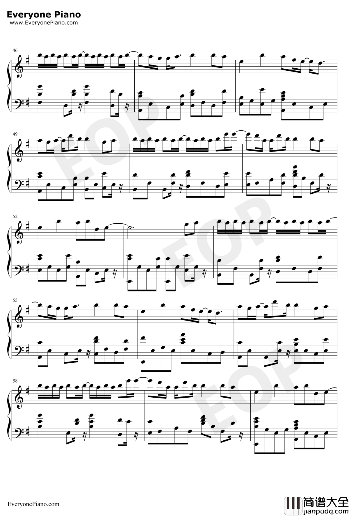 一半钢琴谱_梁洁_双世宠妃Ⅱ插曲