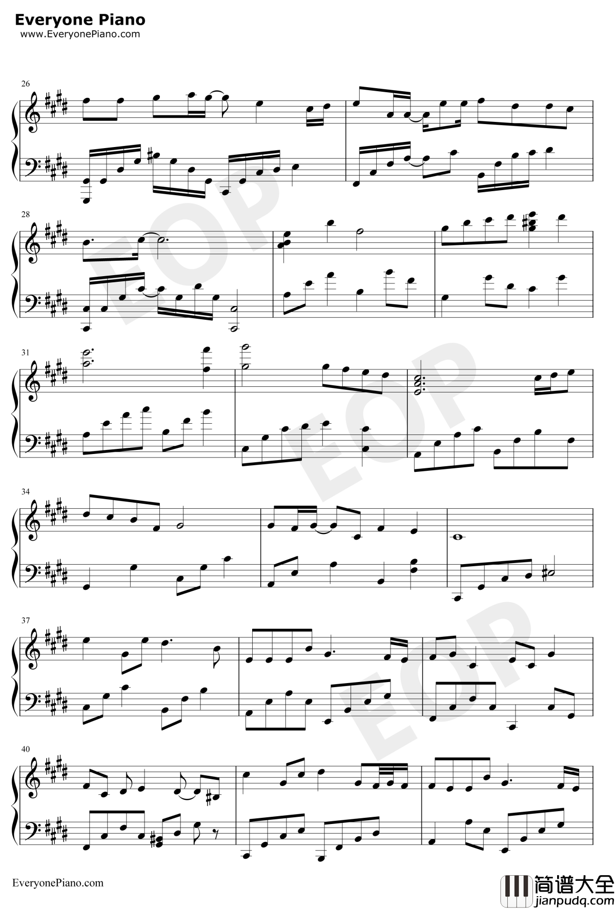 忘尘如羡钢琴谱_Assen捷/老虎欧巴_魔道祖师同人曲