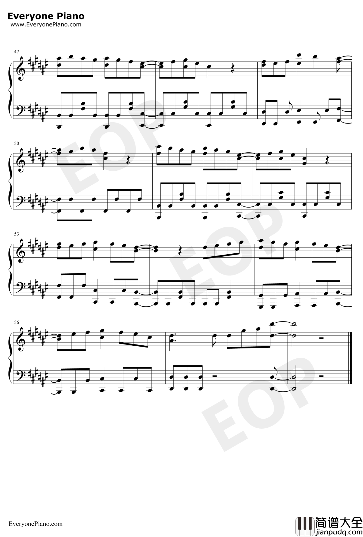 Love_with_You钢琴谱_fripSide