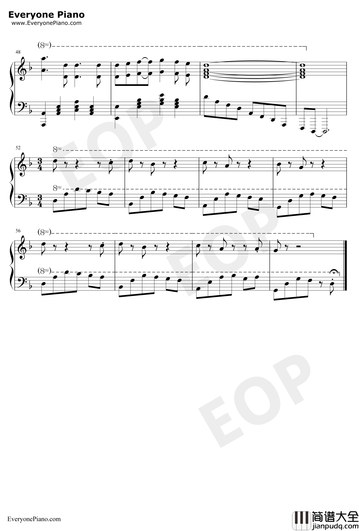 暁の鎮魂歌钢琴谱_Linked_Horizon_进击的巨人第三季ED