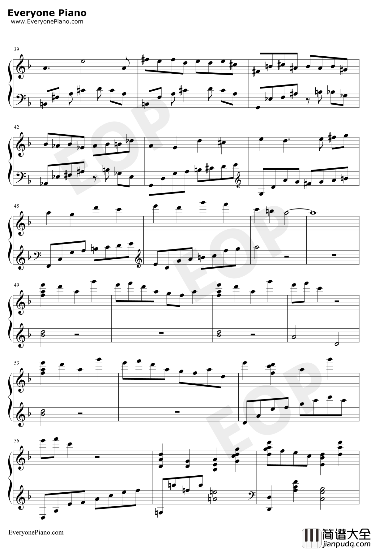 极北の民钢琴谱_浜渦正志_最终幻想Ⅹ插曲