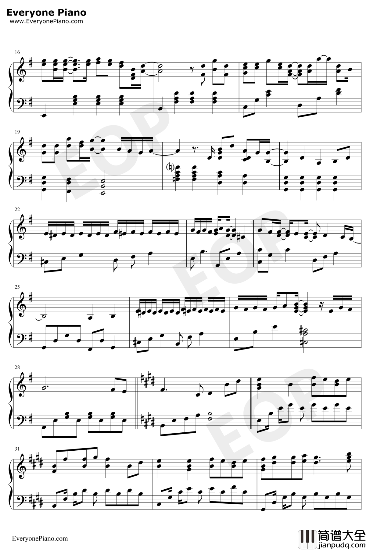 你曾是少年钢琴谱_S.H.E_少年班主题曲