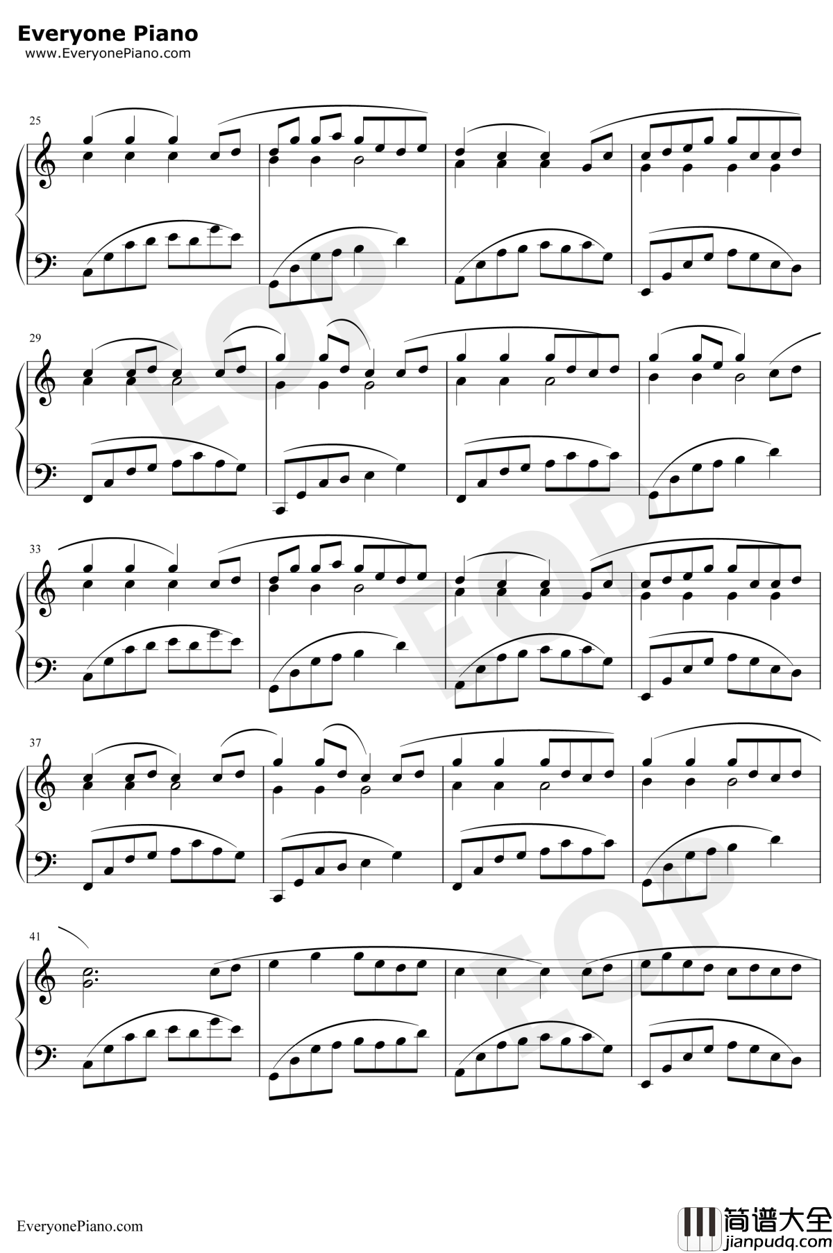 八辈子钢琴谱_乌龟