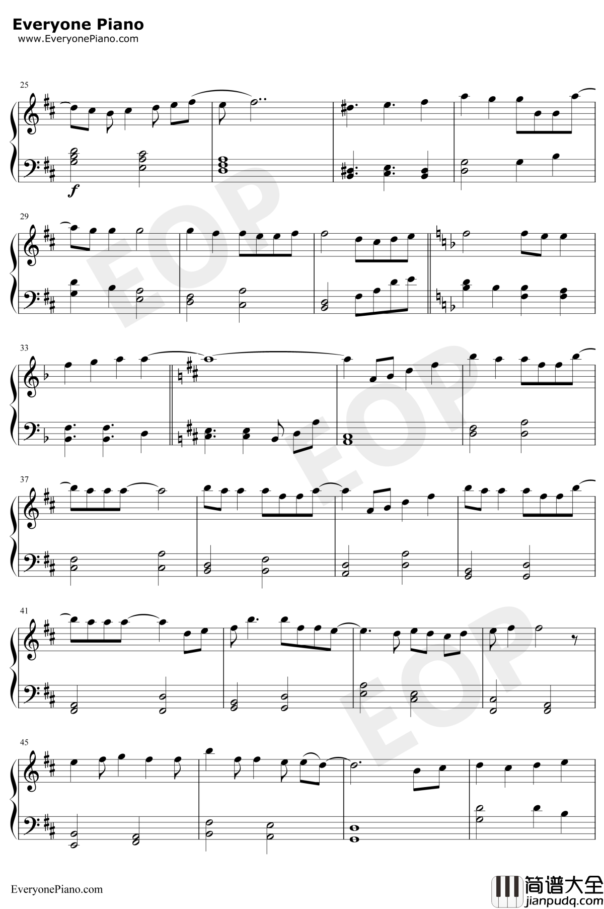 彗星的眼泪钢琴谱_金莎_幸福的眼泪片尾曲