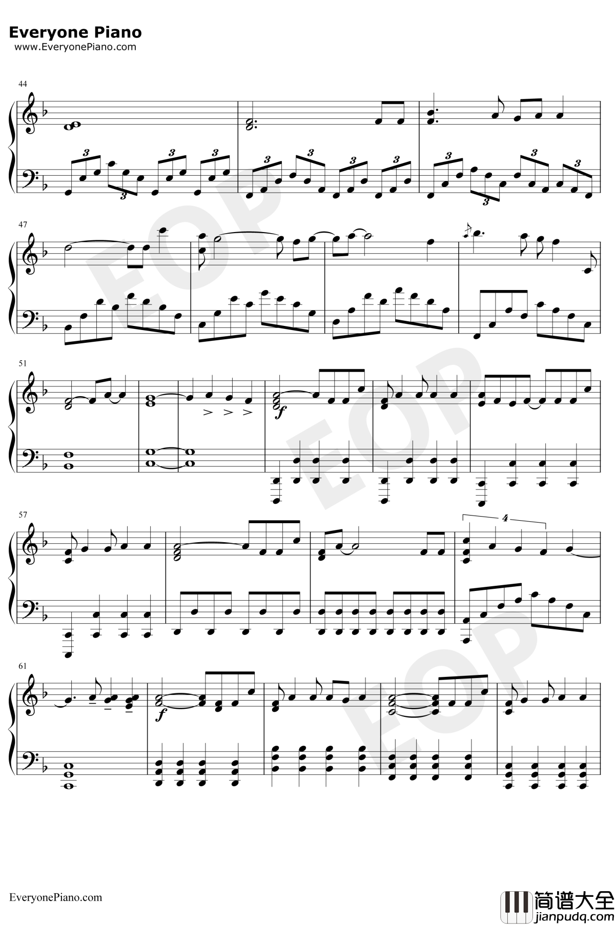 Head_Above_Water钢琴谱_Avril_Lavigne