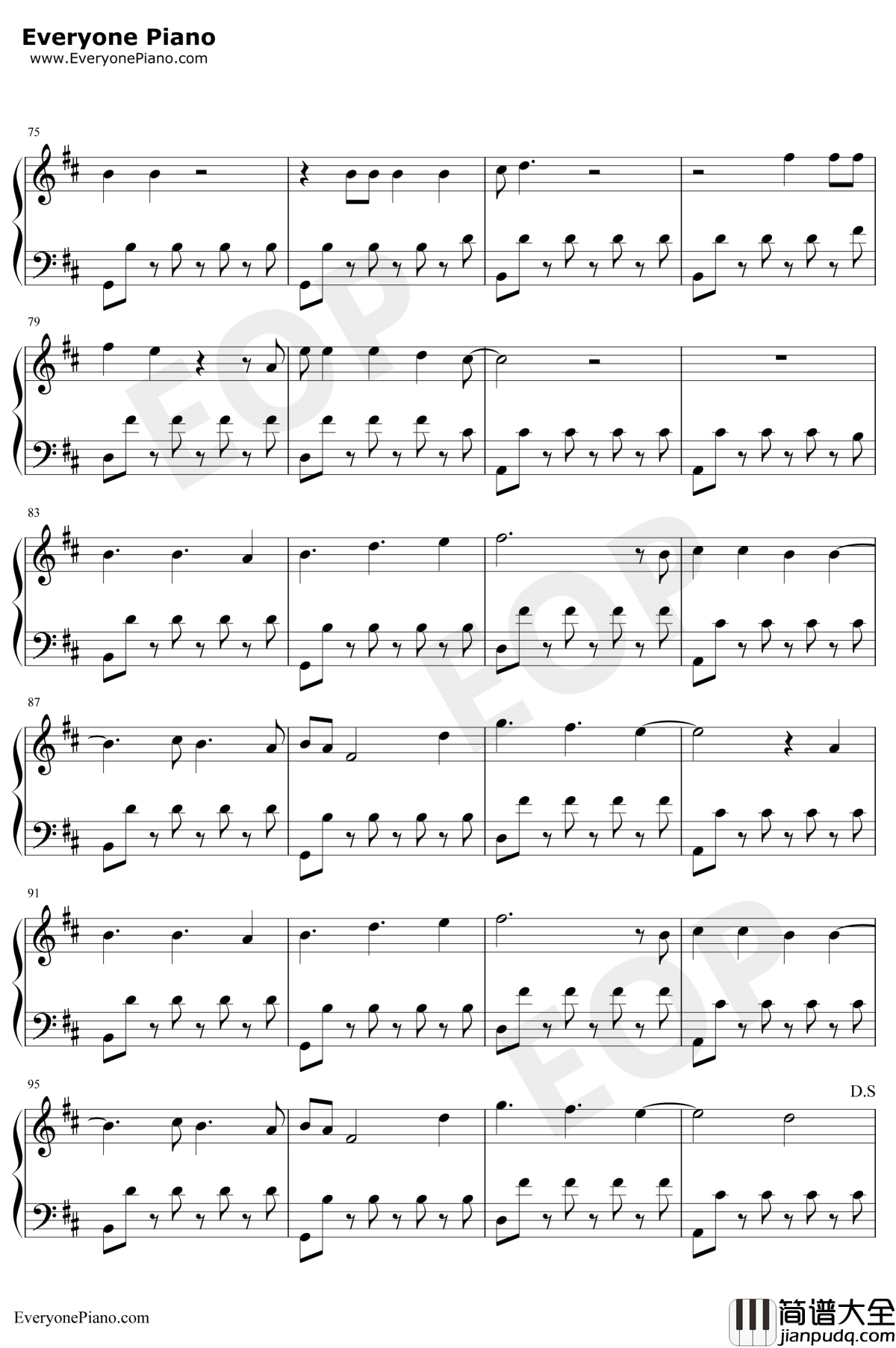 Waves钢琴谱_Dean_Lewis