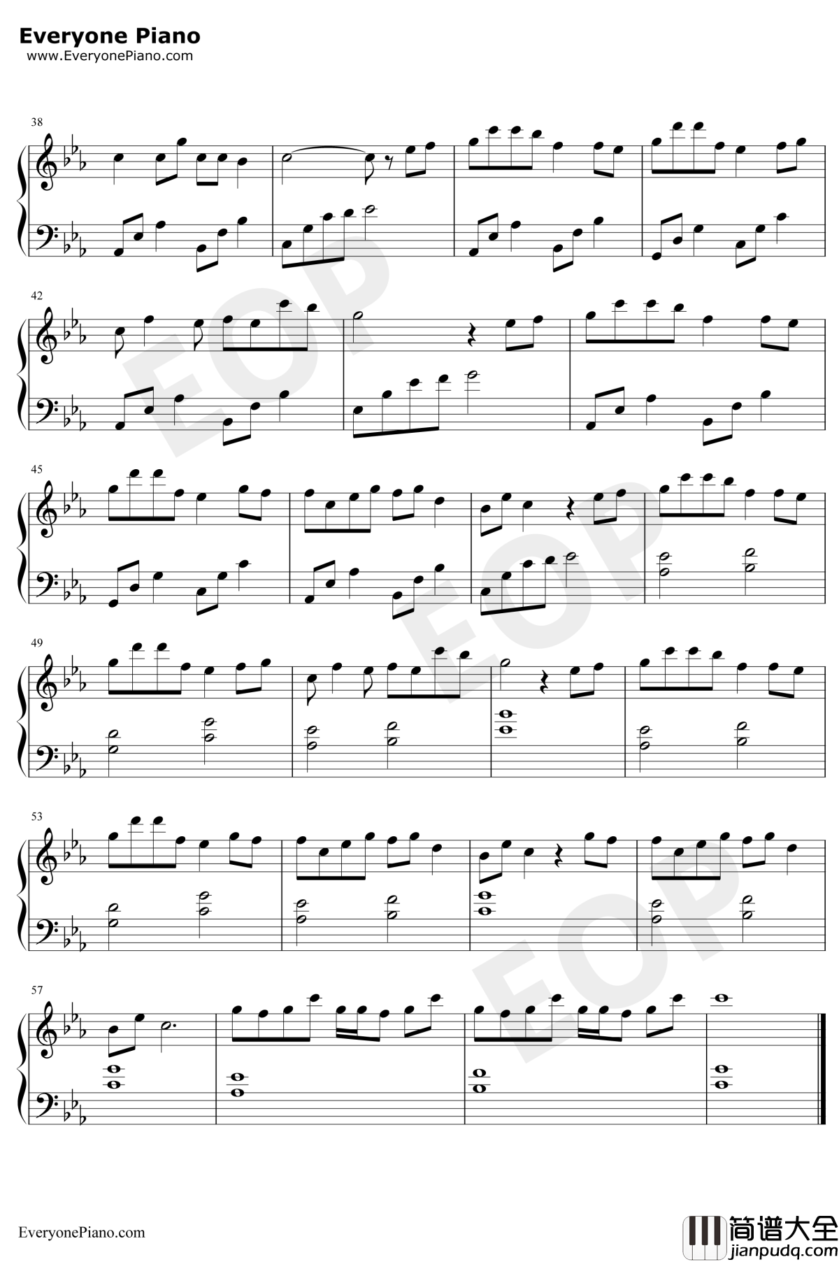 归去来兮钢琴谱_叶炫清_双世宠妃Ⅱ片尾曲