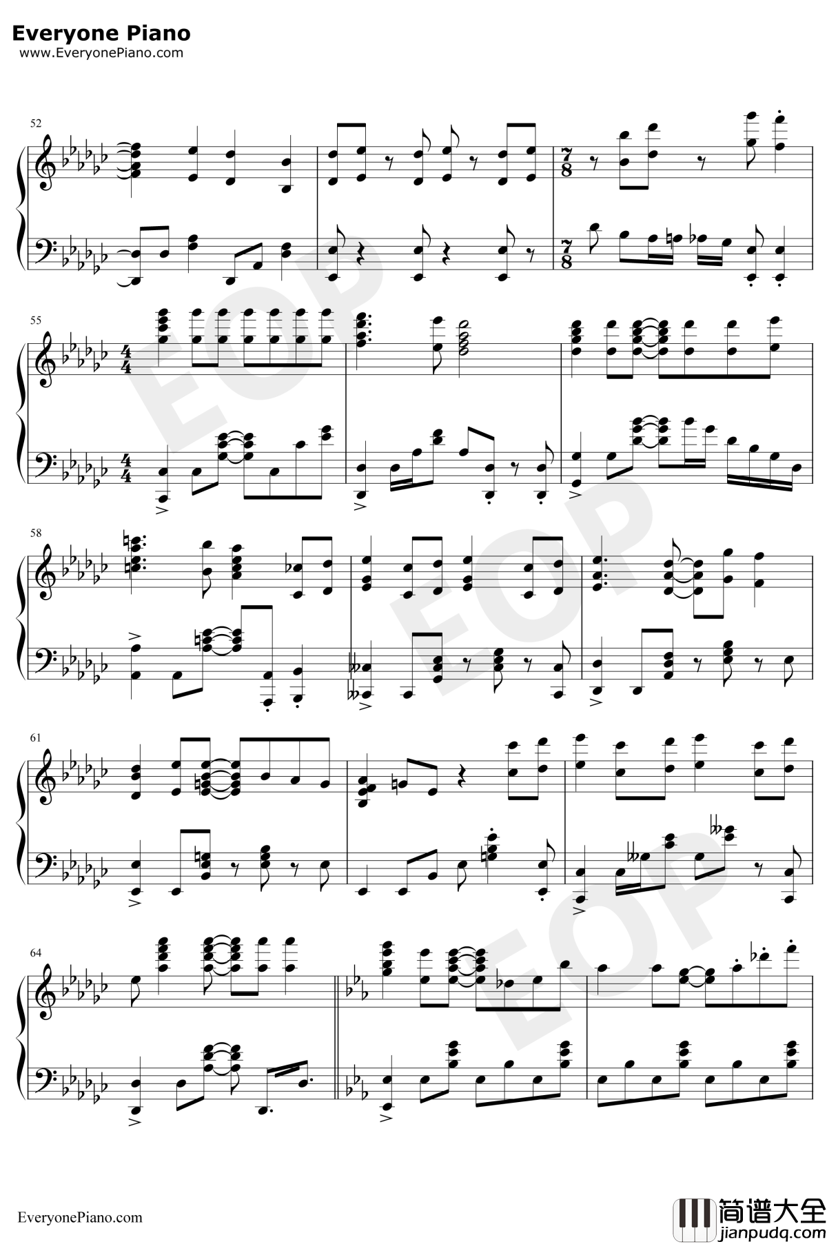 Nameless_Story钢琴谱_寺岛拓笃