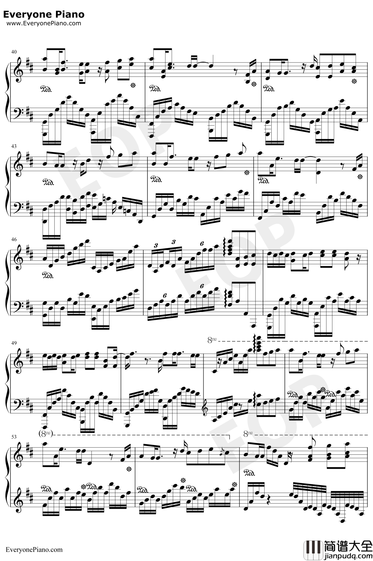 晴钢琴谱_汪苏泷