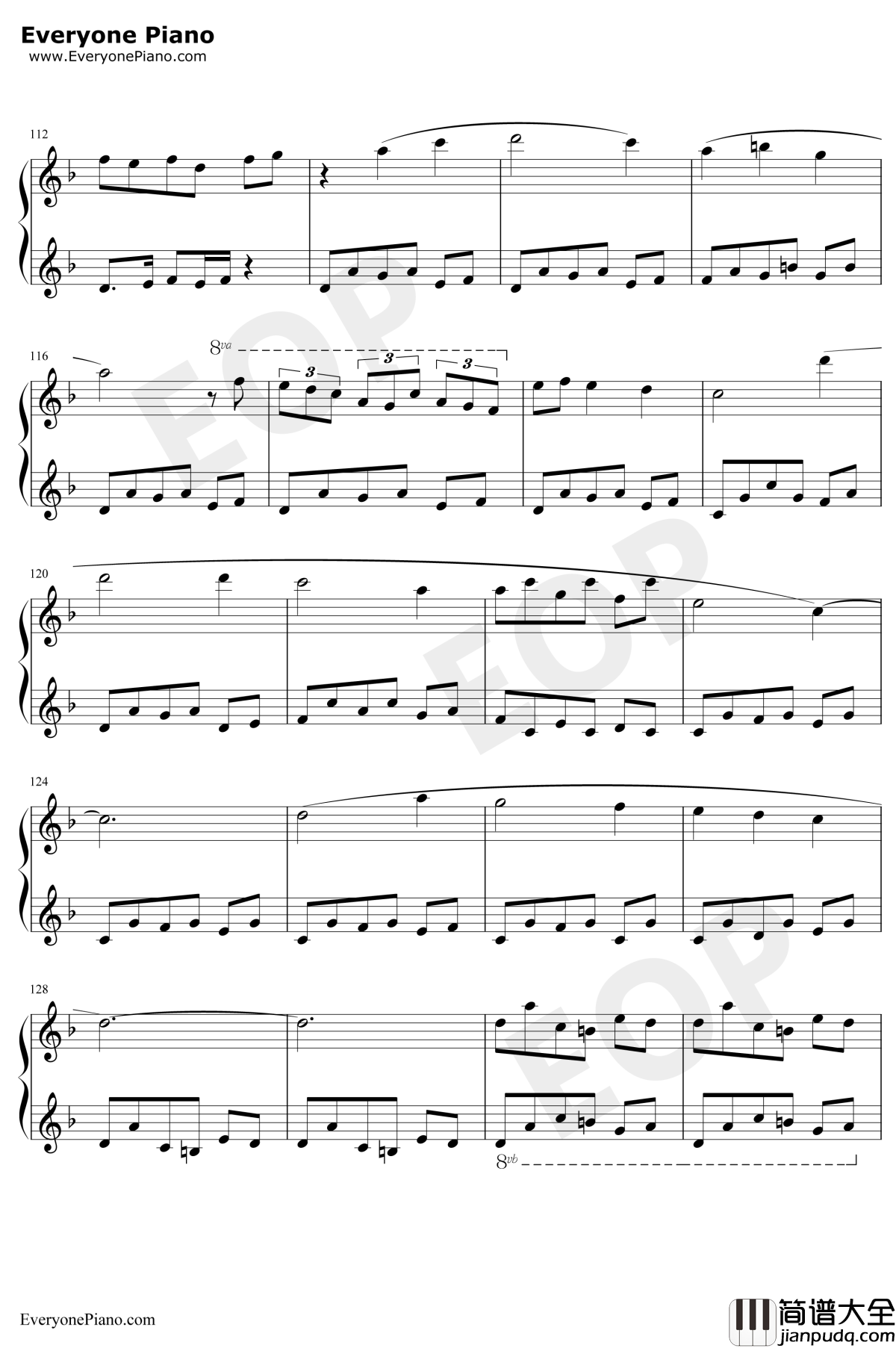 Scarborough_Fair钢琴谱_莎拉·布莱曼Sarah_Brightman_斯卡布罗集市