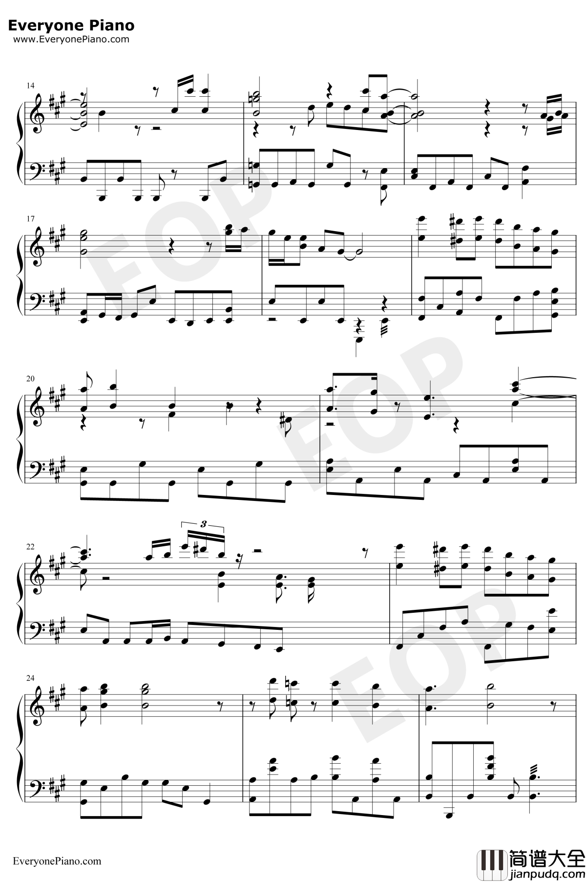 冒险者讲习所钢琴谱_Studio_EIM_冒险岛背景音乐