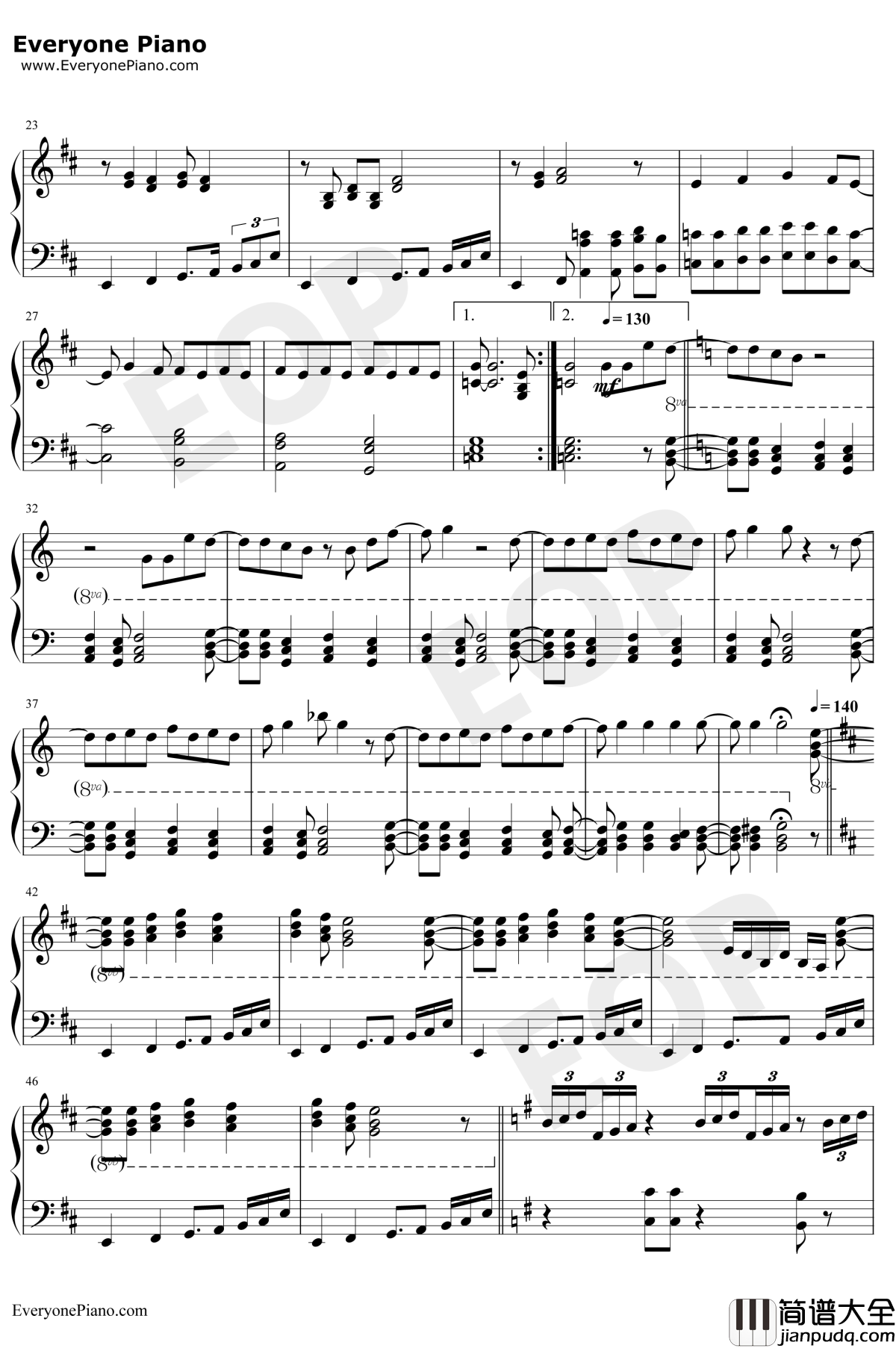 Roundabout钢琴谱_Yes