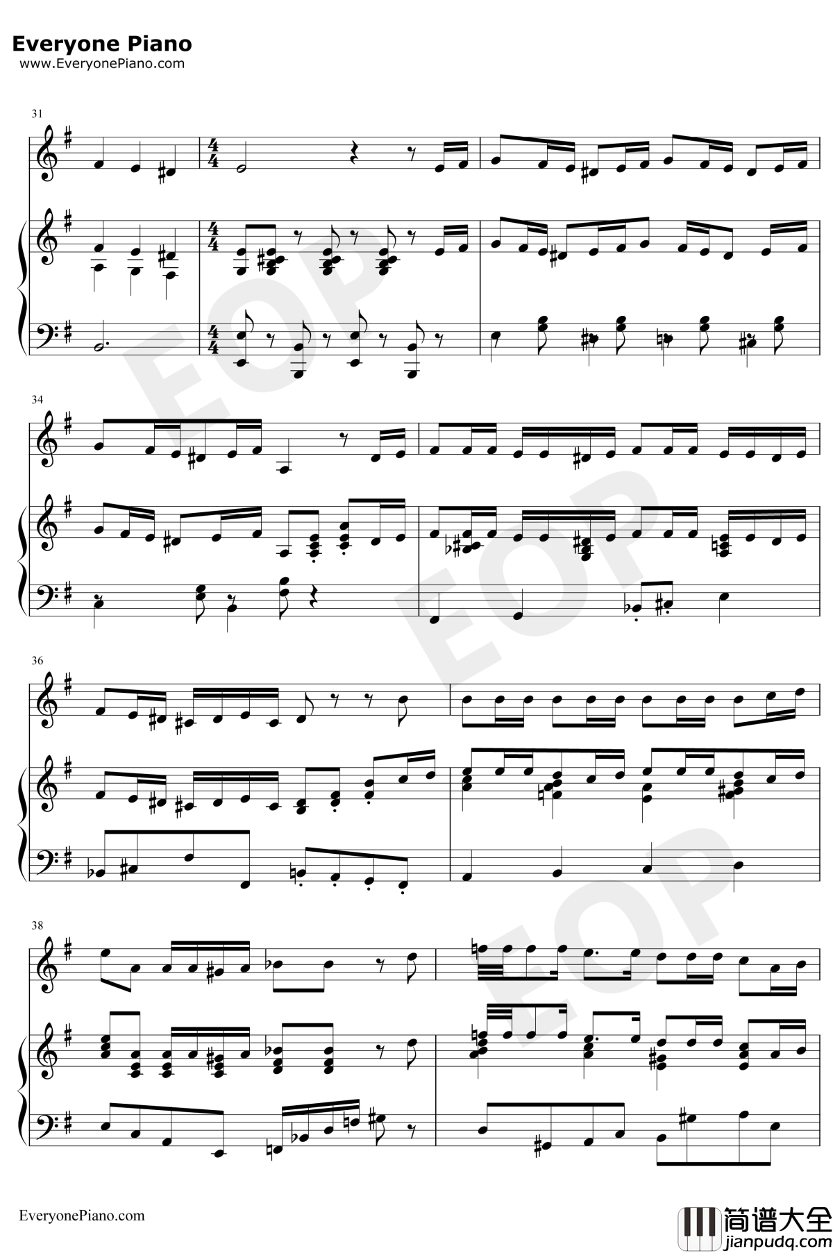 Jack's_Lament钢琴谱_DannyElfman_圣诞夜惊魂OST