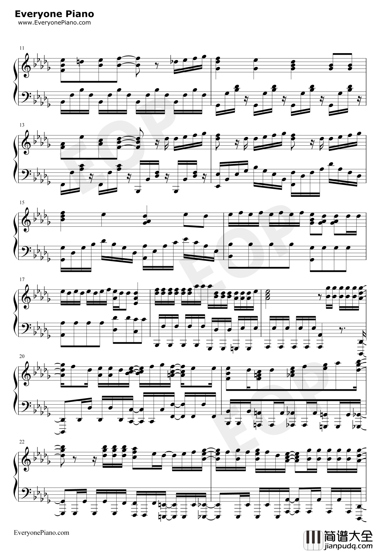 Union钢琴谱_OxT_SSSS.GRIDMANOP