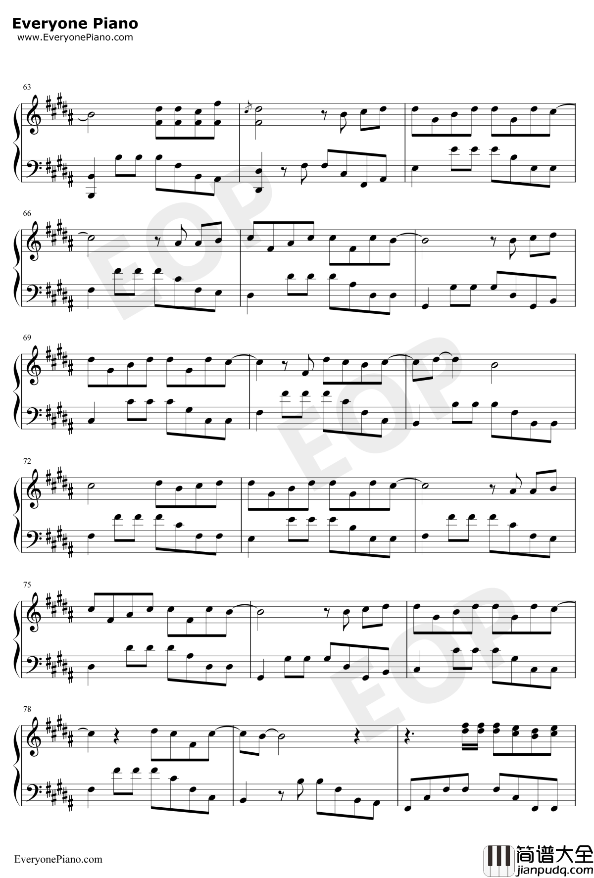 演员钢琴谱_薛之谦_金龙鱼原声版