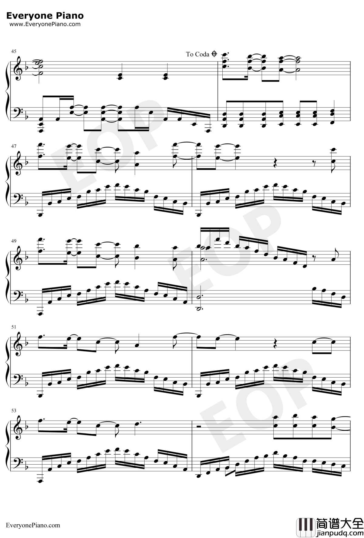 KISS_OF_DEATH钢琴谱_中岛美嘉_DARLINGintheFRANXXOP