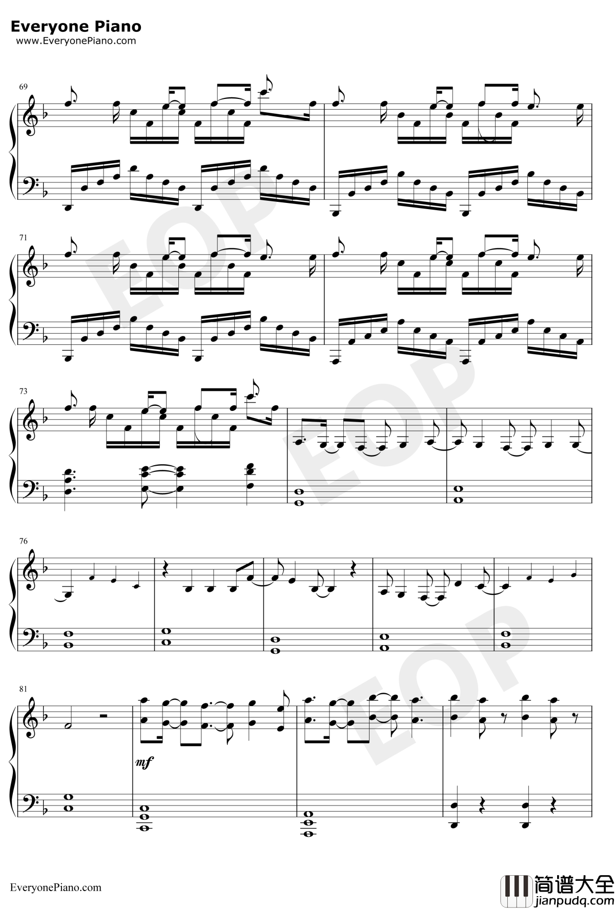 KISS_OF_DEATH钢琴谱_中岛美嘉_DARLINGintheFRANXXOP