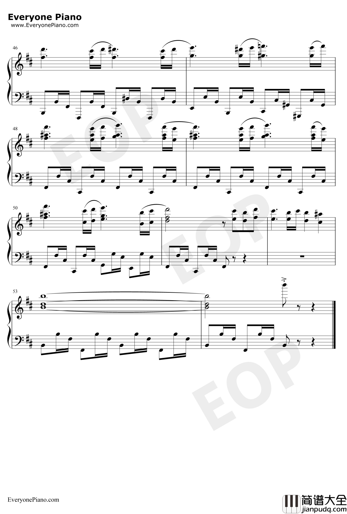 El_Bimbo钢琴谱_PaulMauriat