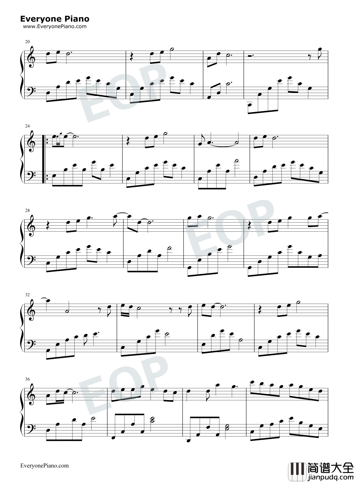 雪落下的声音钢琴谱_陆虎_延禧攻略片尾曲