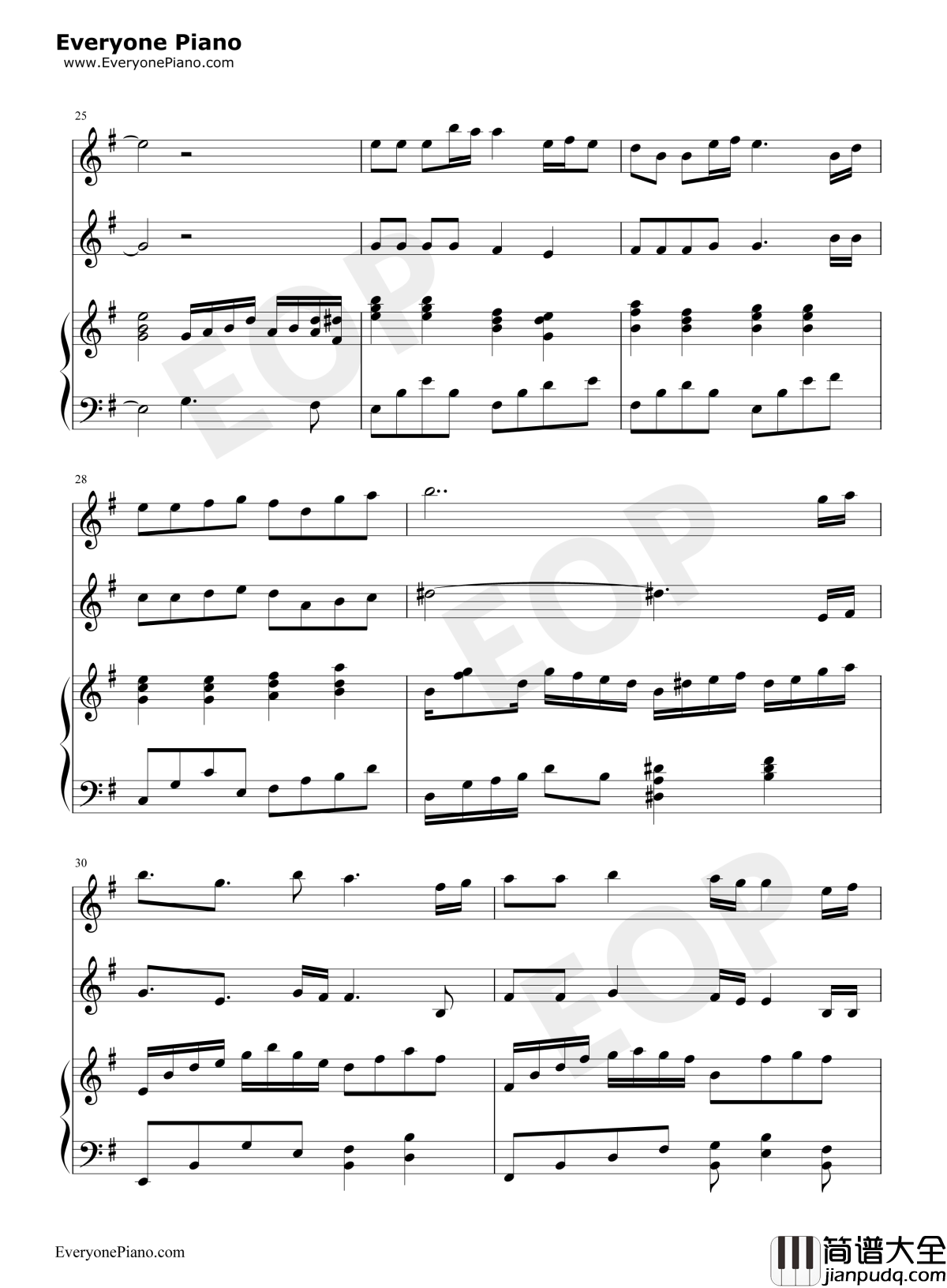 没有你陪伴真的好孤单钢琴谱_梦然