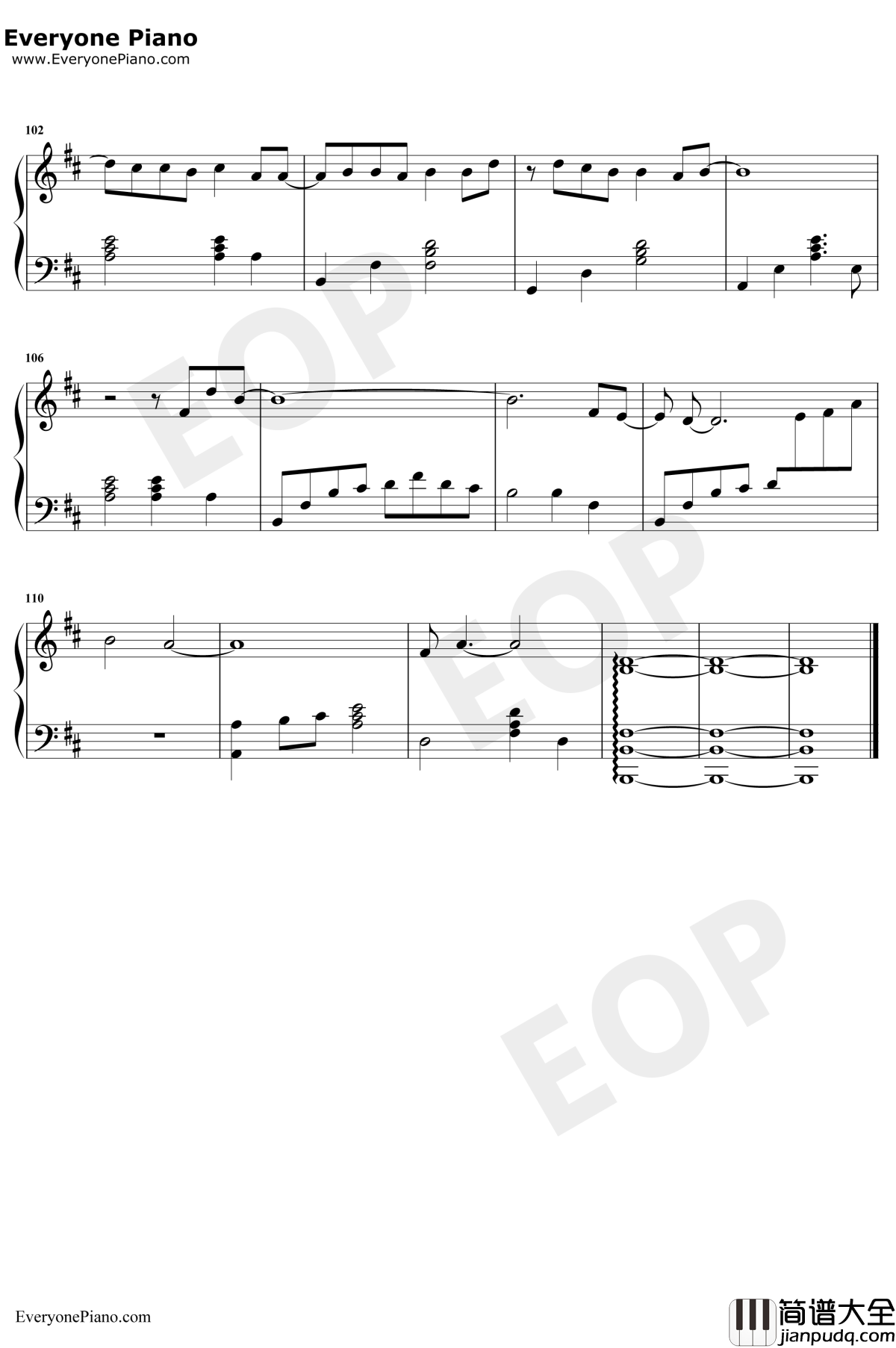 生僻字钢琴谱_陈柯宇_完整版_抖音爆火