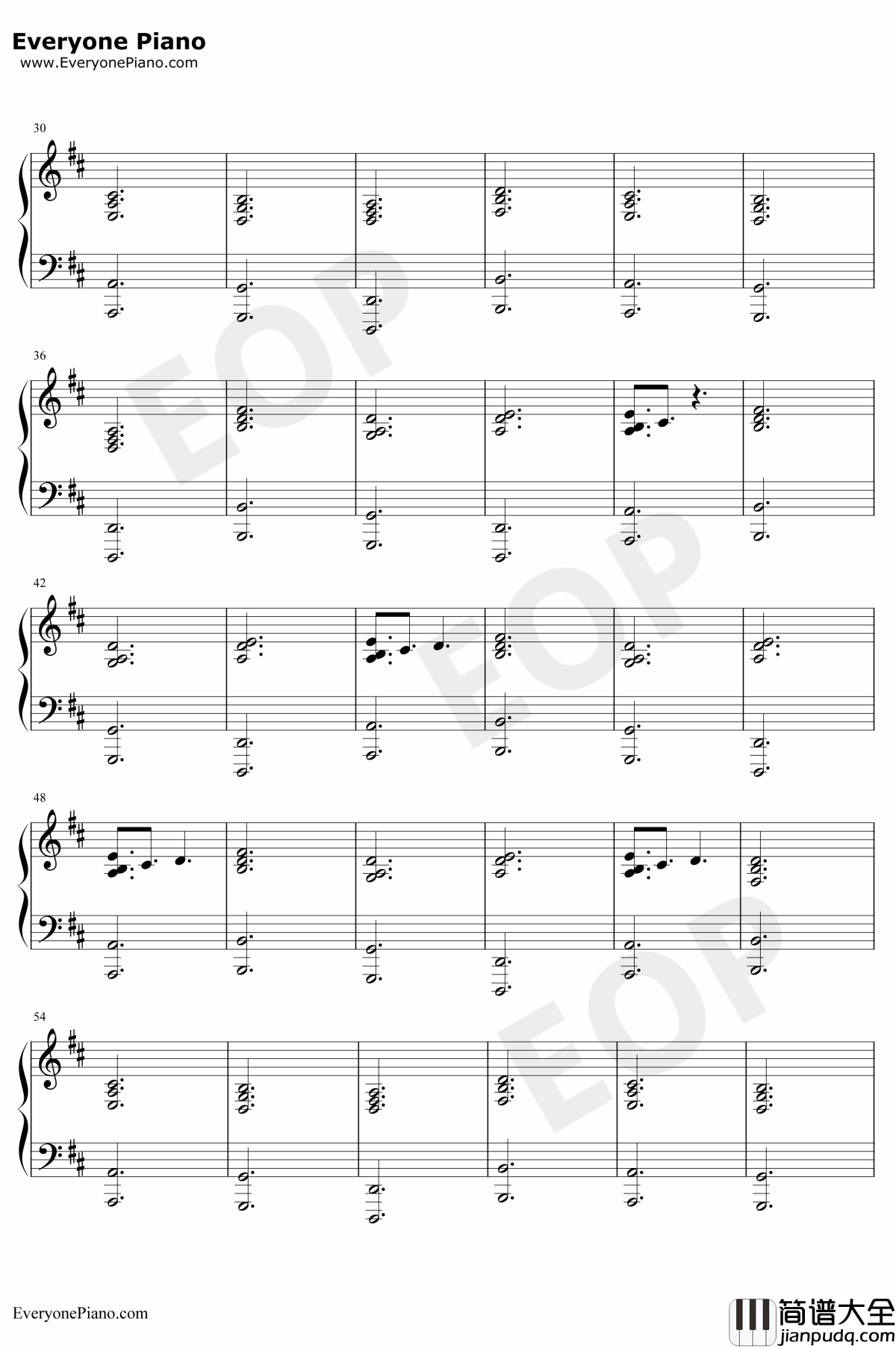 Unsteady钢琴谱_XAmbassadors_遇见你之前OST