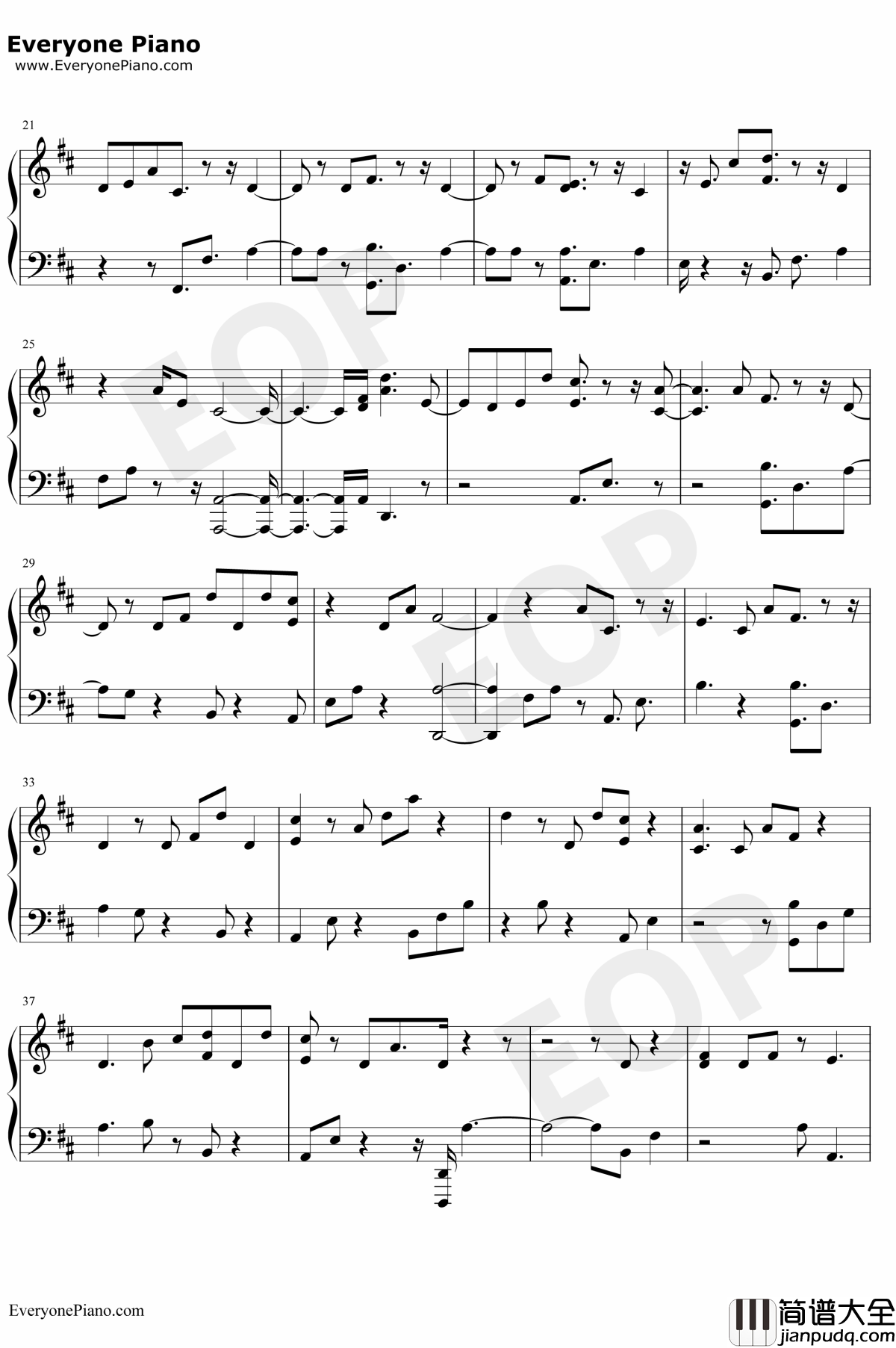 Thursday钢琴谱_JessGlynne_JessGlynne